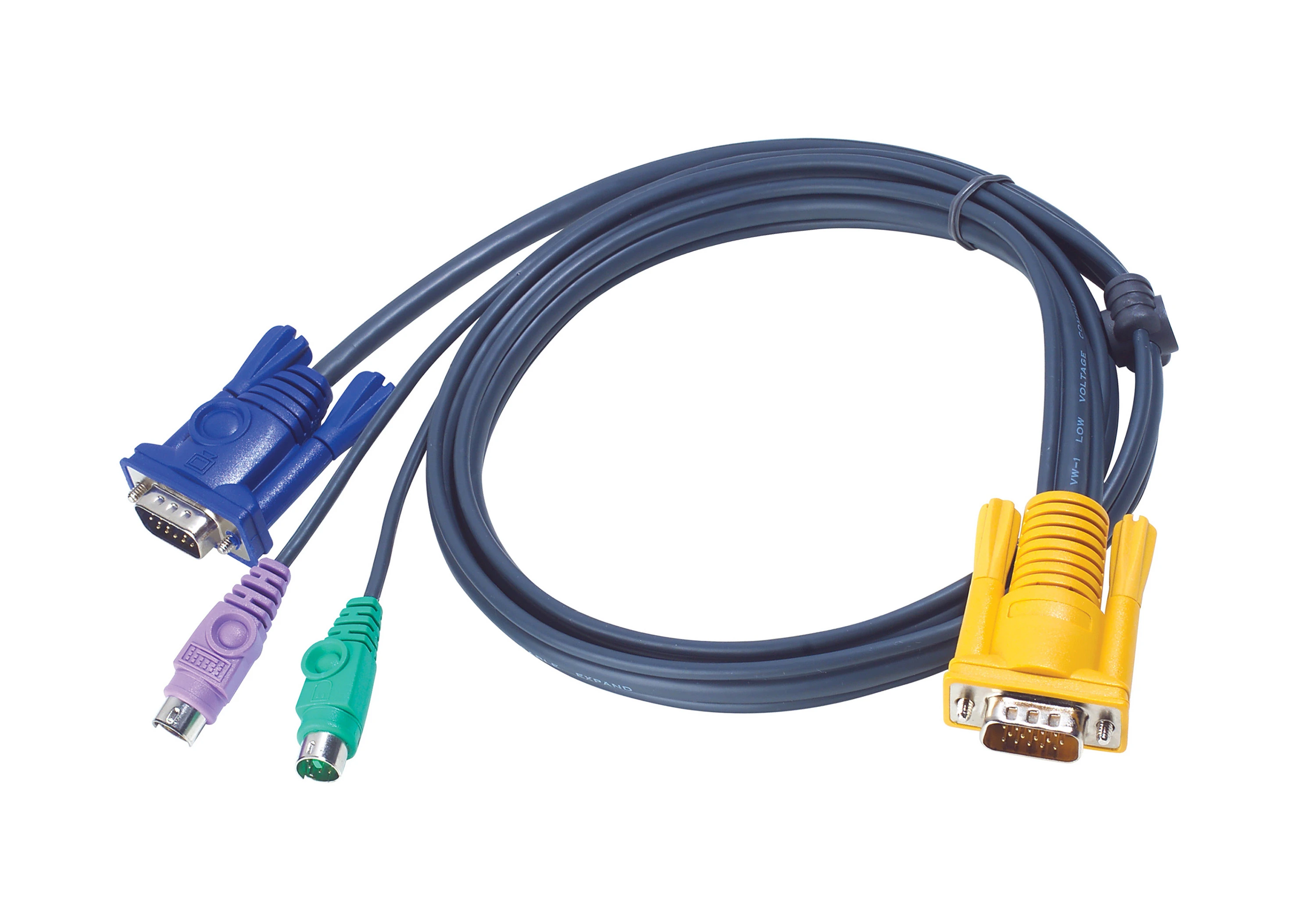 ATEN 2L-5203P 3M PS/2 KVM Cable with 3-in-1 SPHD