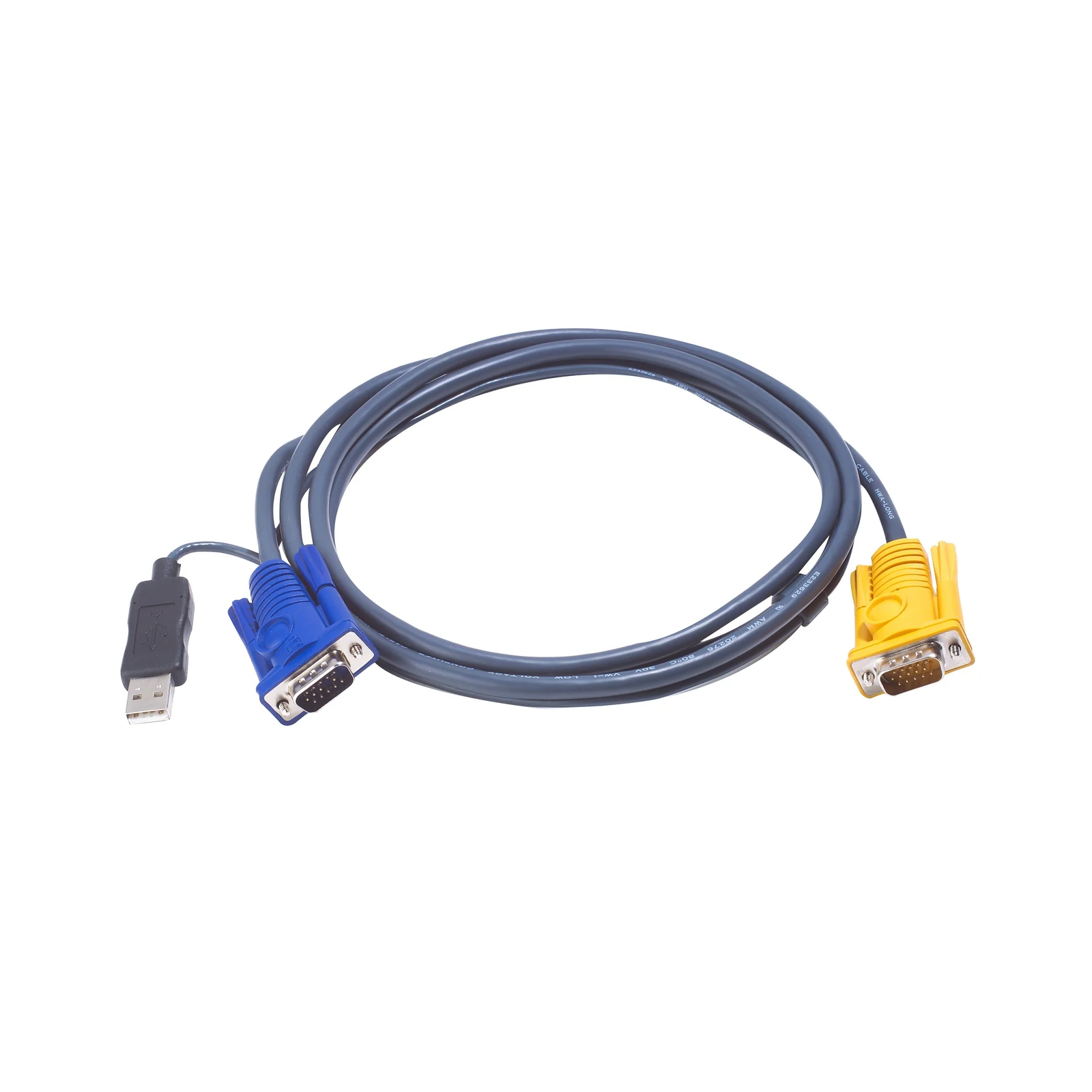 ATEN 2L-5205UP 5M USB KVM Cable with 3 in 1 SPHD and built-in PS/2 to USB converter