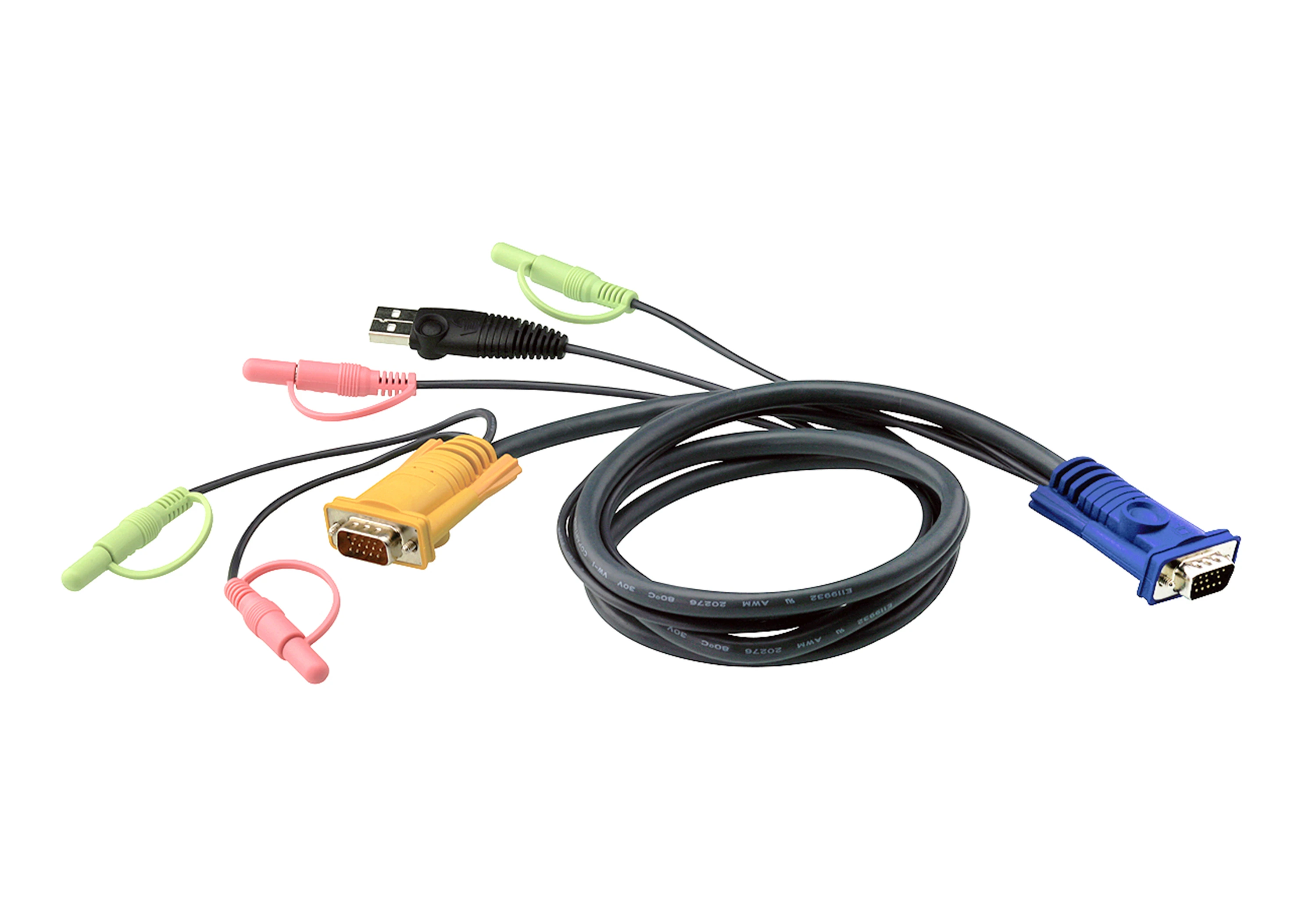 ATEN 2L-5302U 1.8M USB KVM Cable with 3-in-1 SPHD and Audio