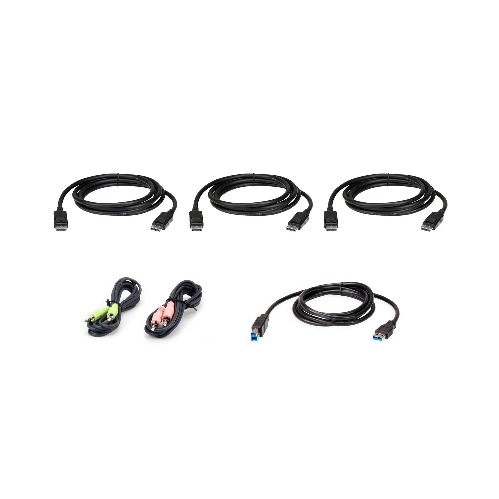 ATEN 2L-7D02UDPX6 6 Feet USB DisplayPort Triple Display KVM Cable Kit