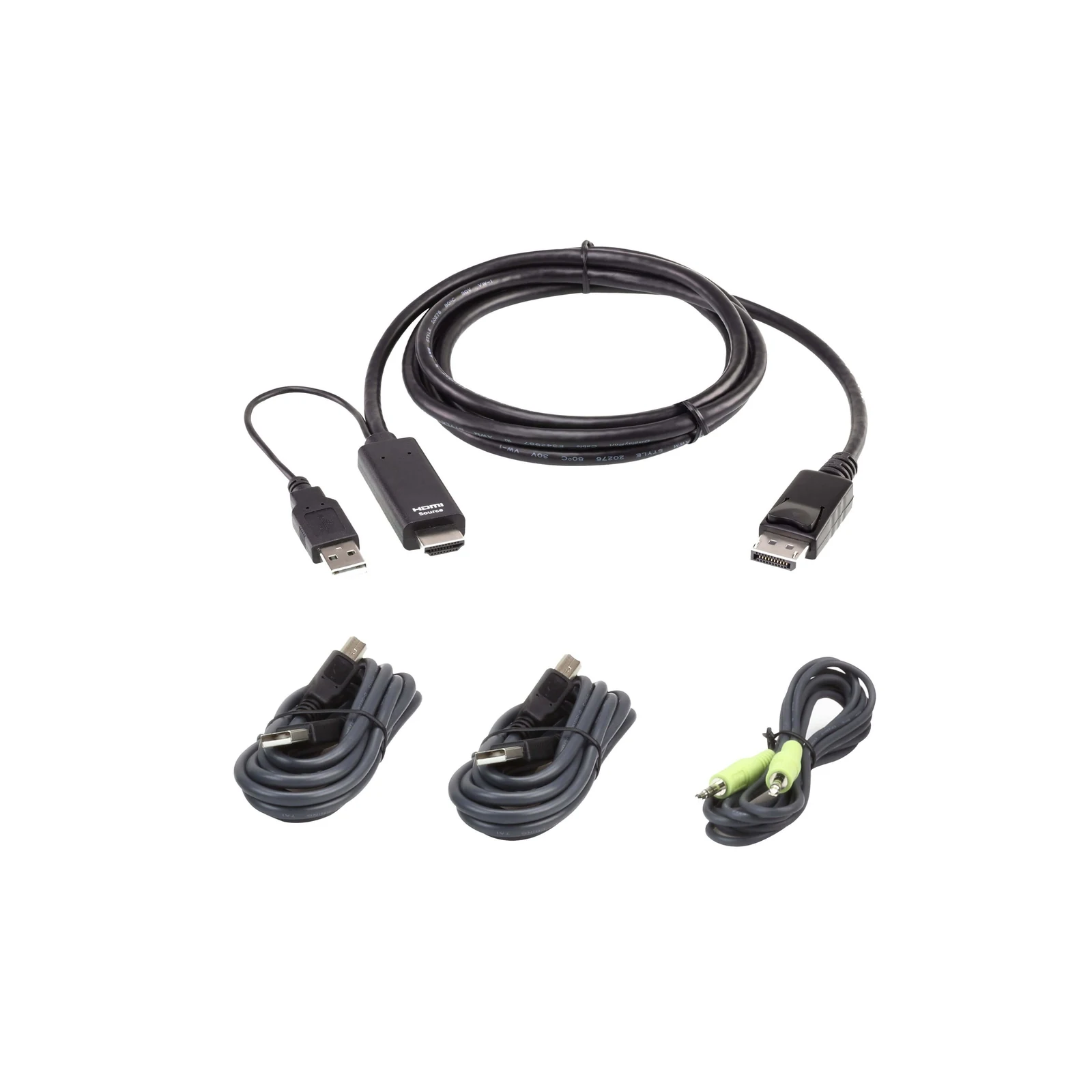 ATEN 2L-7D02UHDPX4 1.8M USB Universal Secure KVM Cable Kit