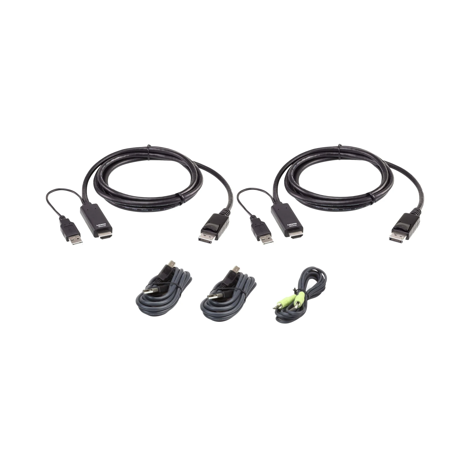 ATEN 2L-7D02UHDPX5 1.8M USB Universal Dual Display Secure KVM Cable Kit