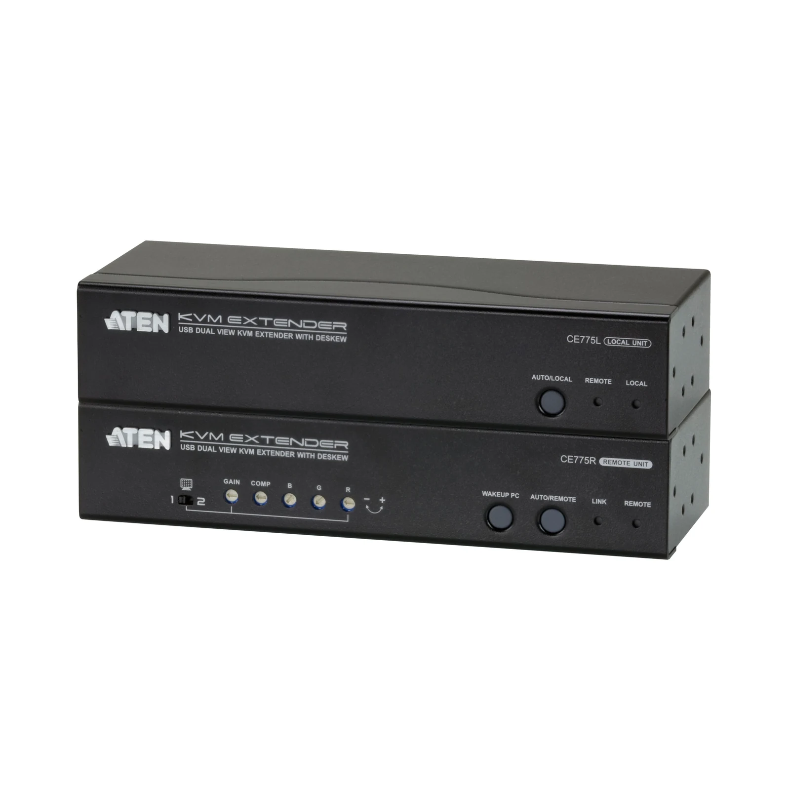 ATEN CE775 USB VGA Dual View Cat 5 KVM Extender with Deskew (1280 x 1024@300m)