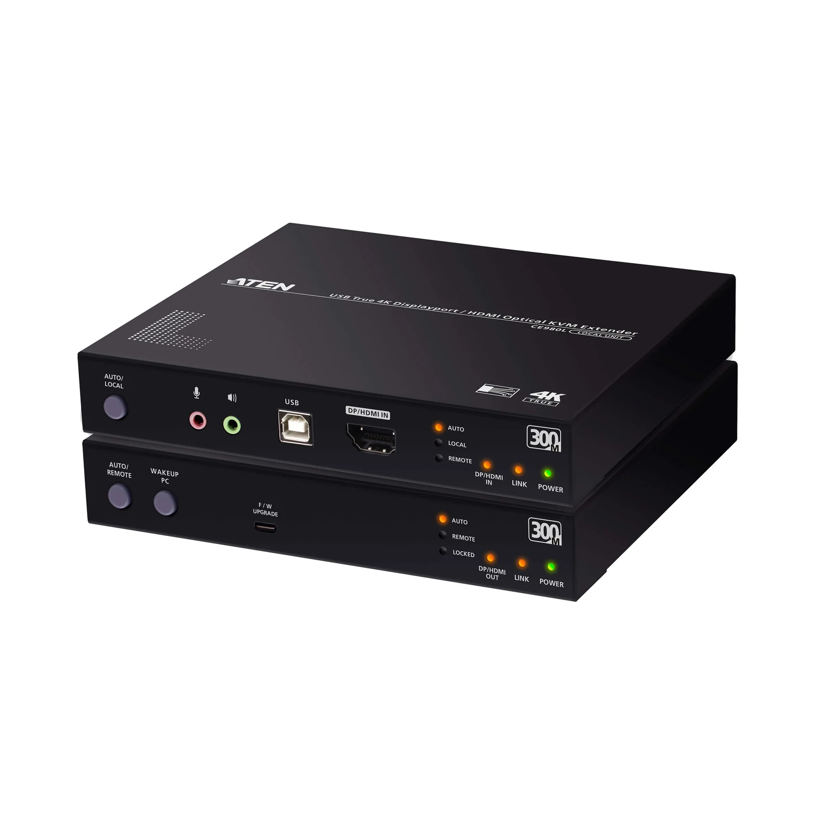 ATEN CE980 USB True 4K DisplayPort/HDMI Optical KVM Extender (True 4K @ 300 m)