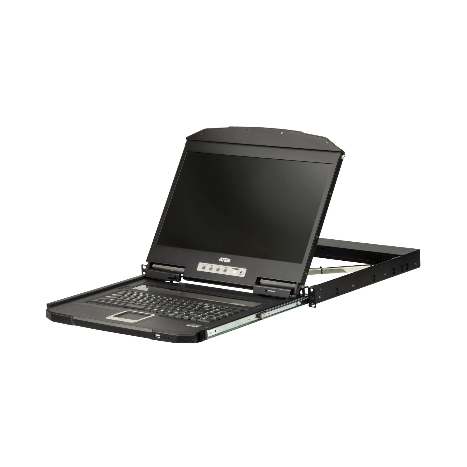 ATEN CL3700 Ultra Short Depth Single Rail WideScreen LCD Console (USB, HDMI)