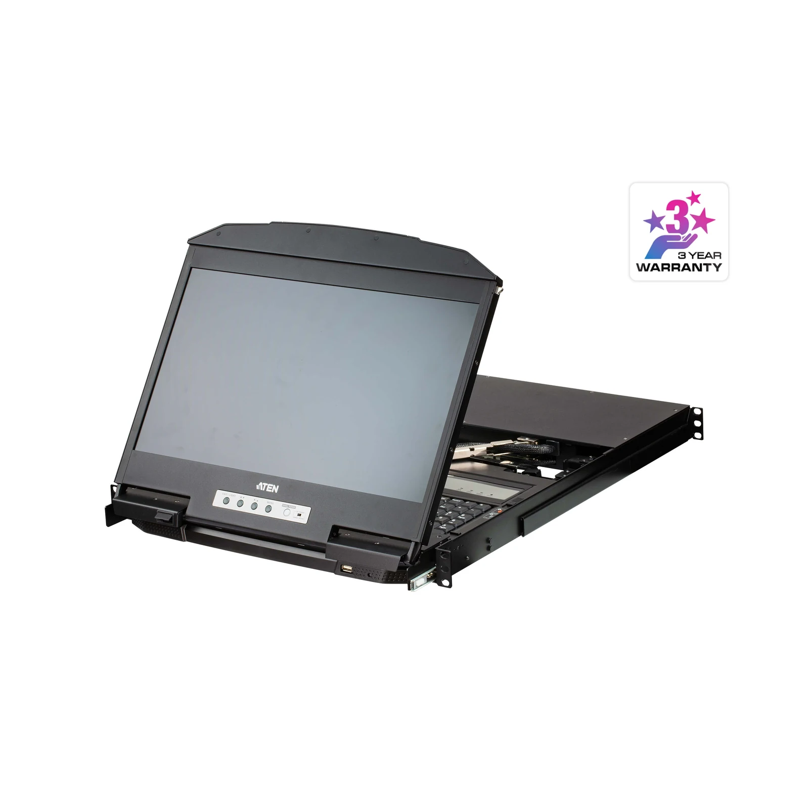 ATEN CL3884NW 4-Port USB HDMI Multi-View Dual Rail WideScreen LCD KVM Switch