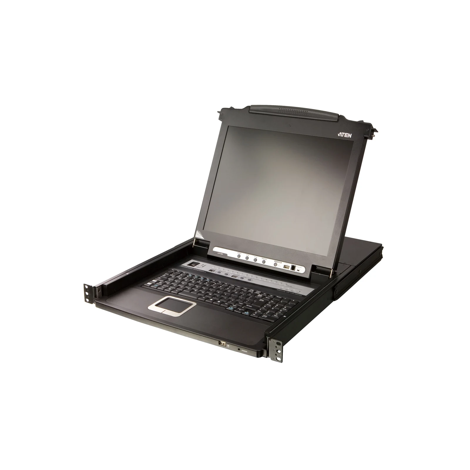 ATEN CL5716 16-Port PS/2-USB VGA Single Rail LCD KVM Switch