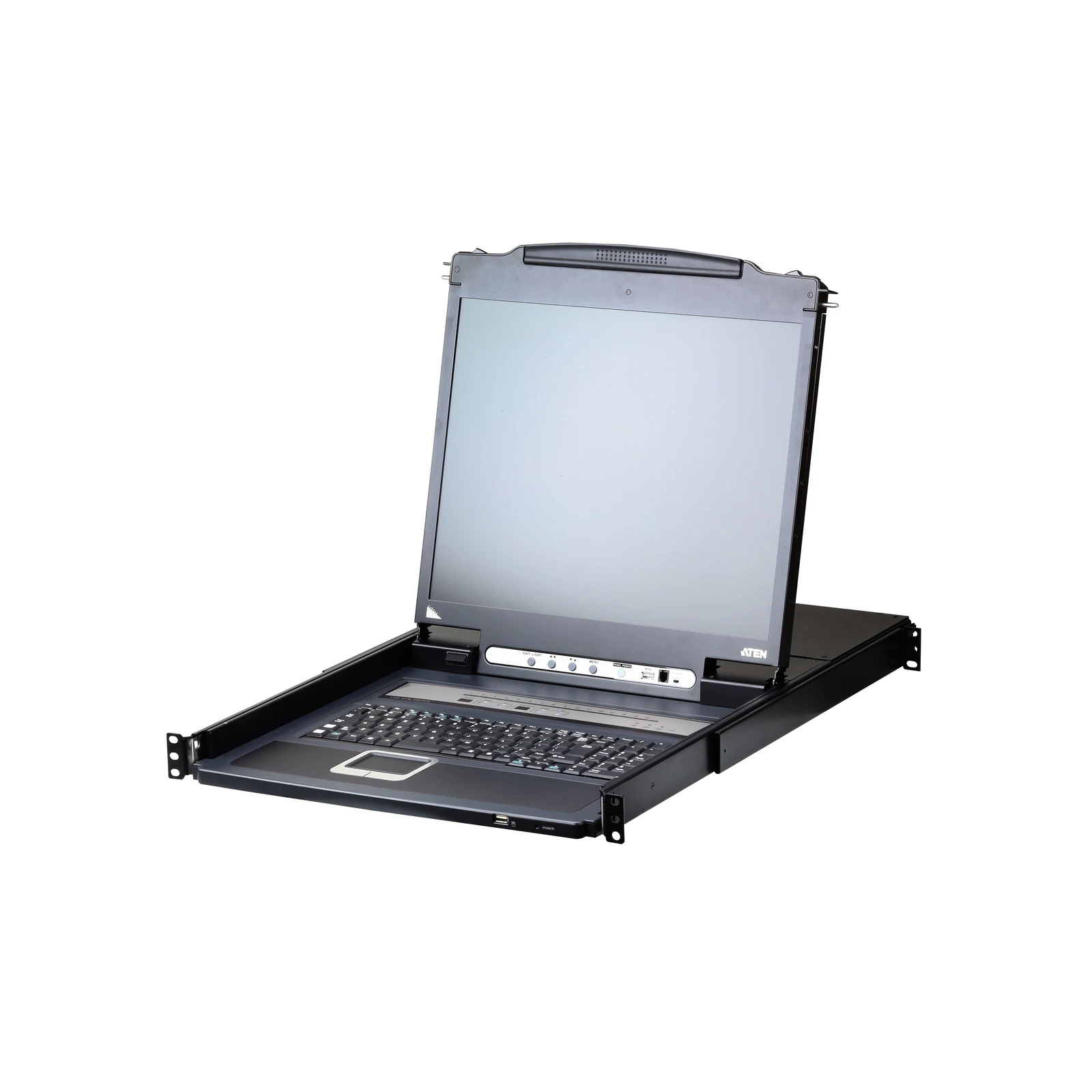 ATEN CL5716I 1-Local/Remote Shared Access 16-Port PS/2-USB VGA Single Rail LCD KVM over IP switch