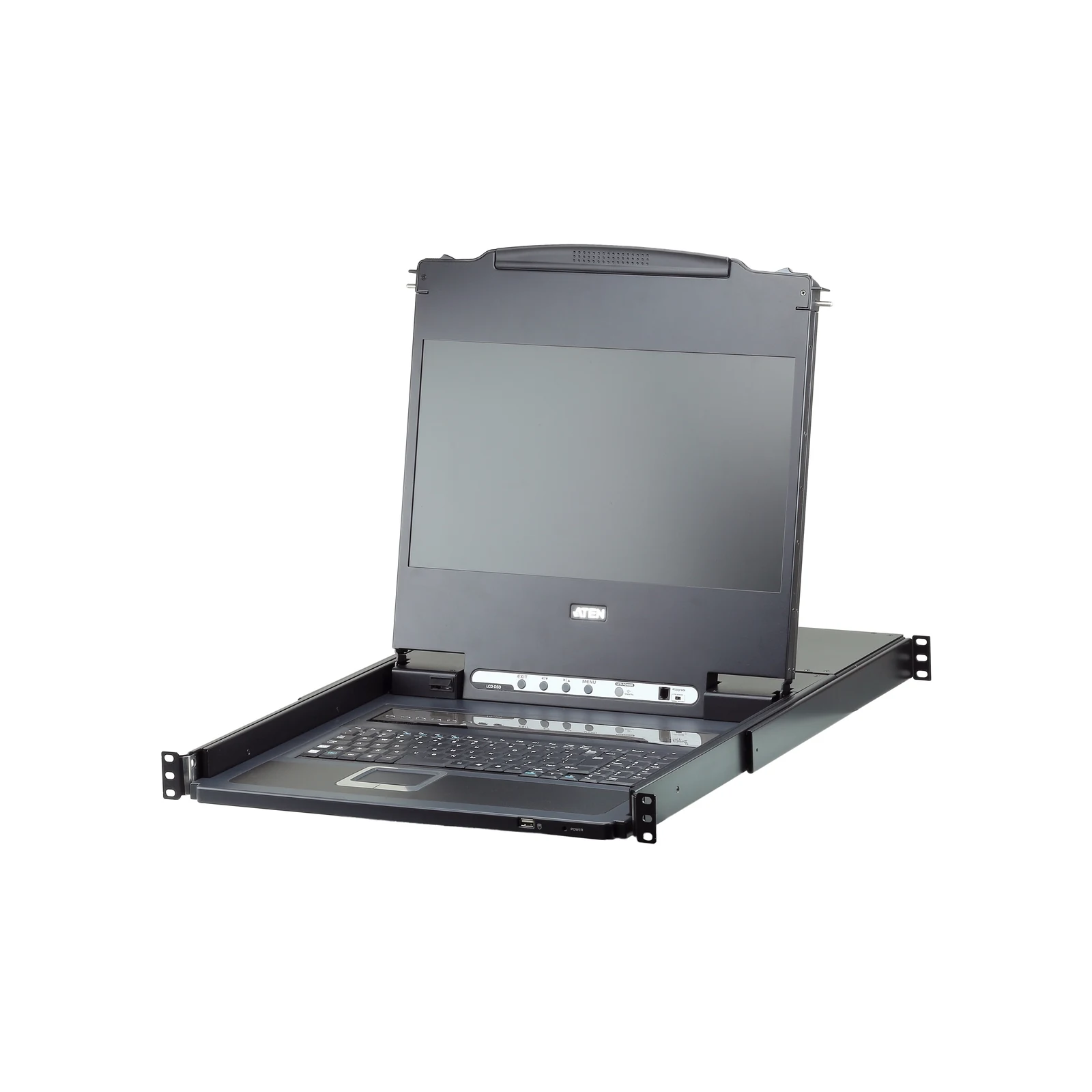 ATEN CL6708MW 8-Port USB DVI Single Rail WideScreen LCD KVM Switch