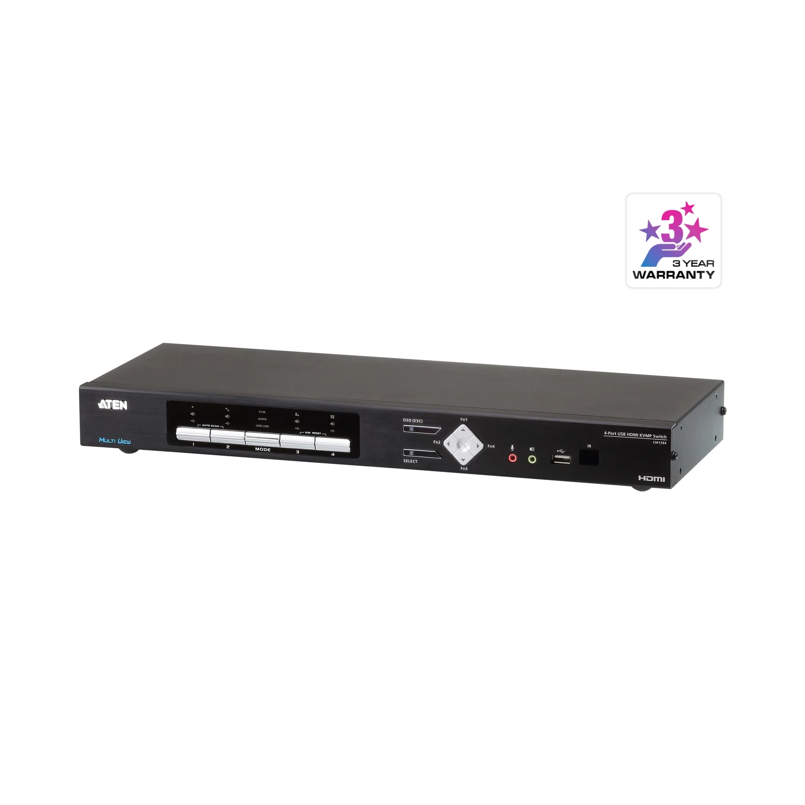 ATEN CM1284 4-Port USB 4K HDMI Multi-View KVMP™ Switch