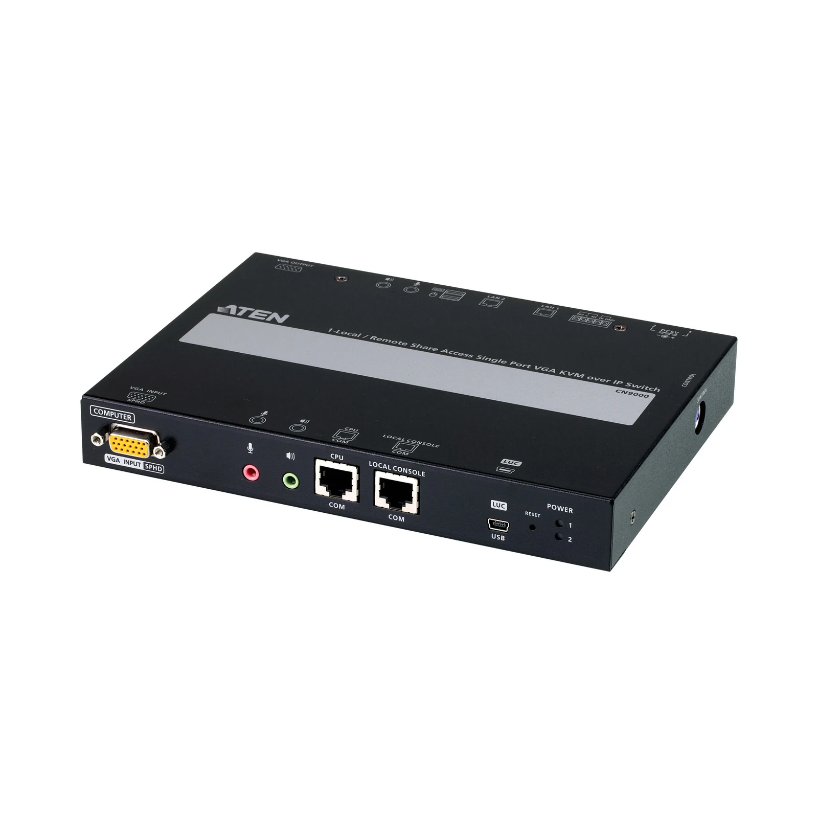 ATEN CN9000 1-Local / Remote Shared Access Single Port VGA KVM over IP Switch – TAA