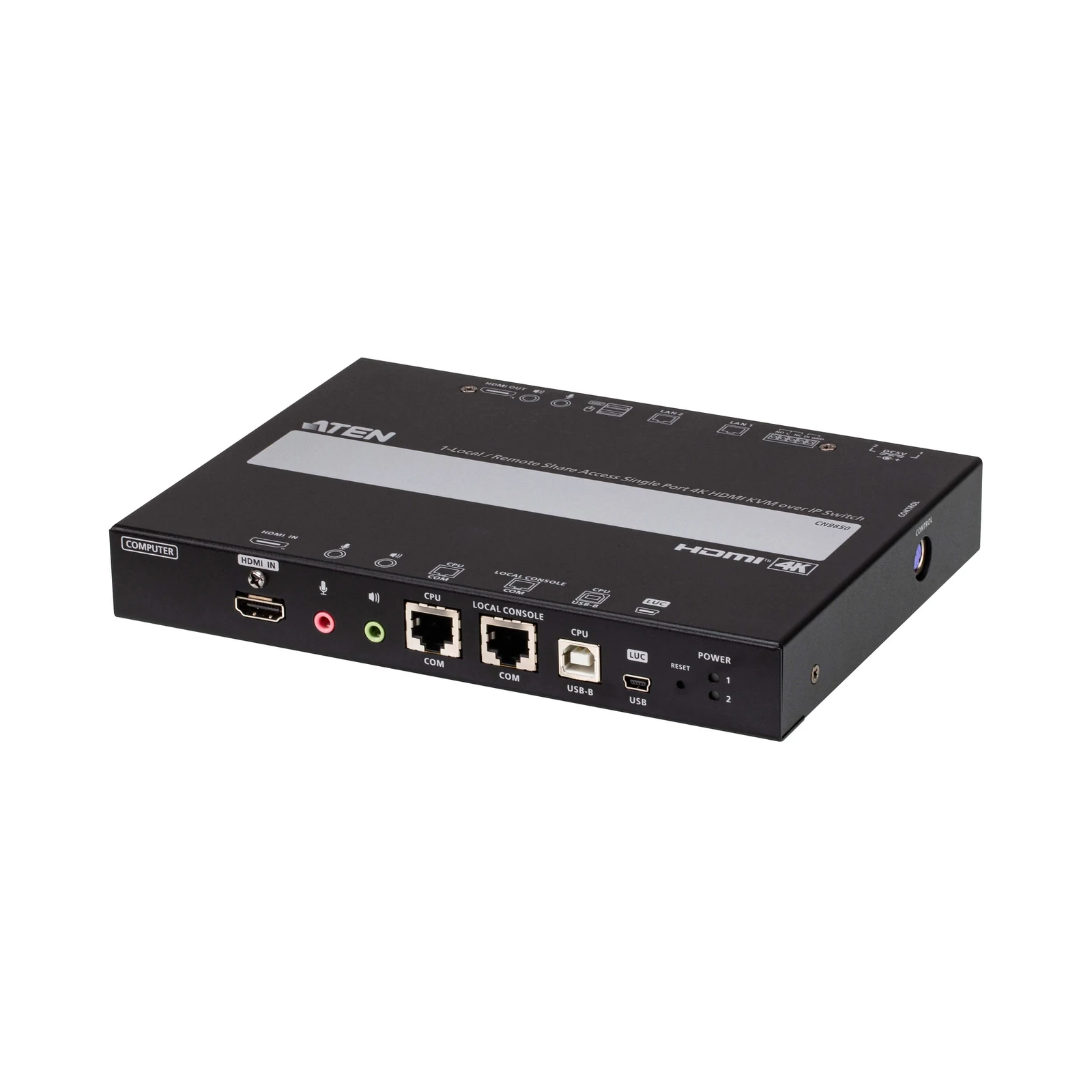 ATEN CN9850 1-Local / Remote Shared Access Single Port 4K HDMI KVM over IP Switch – TAA