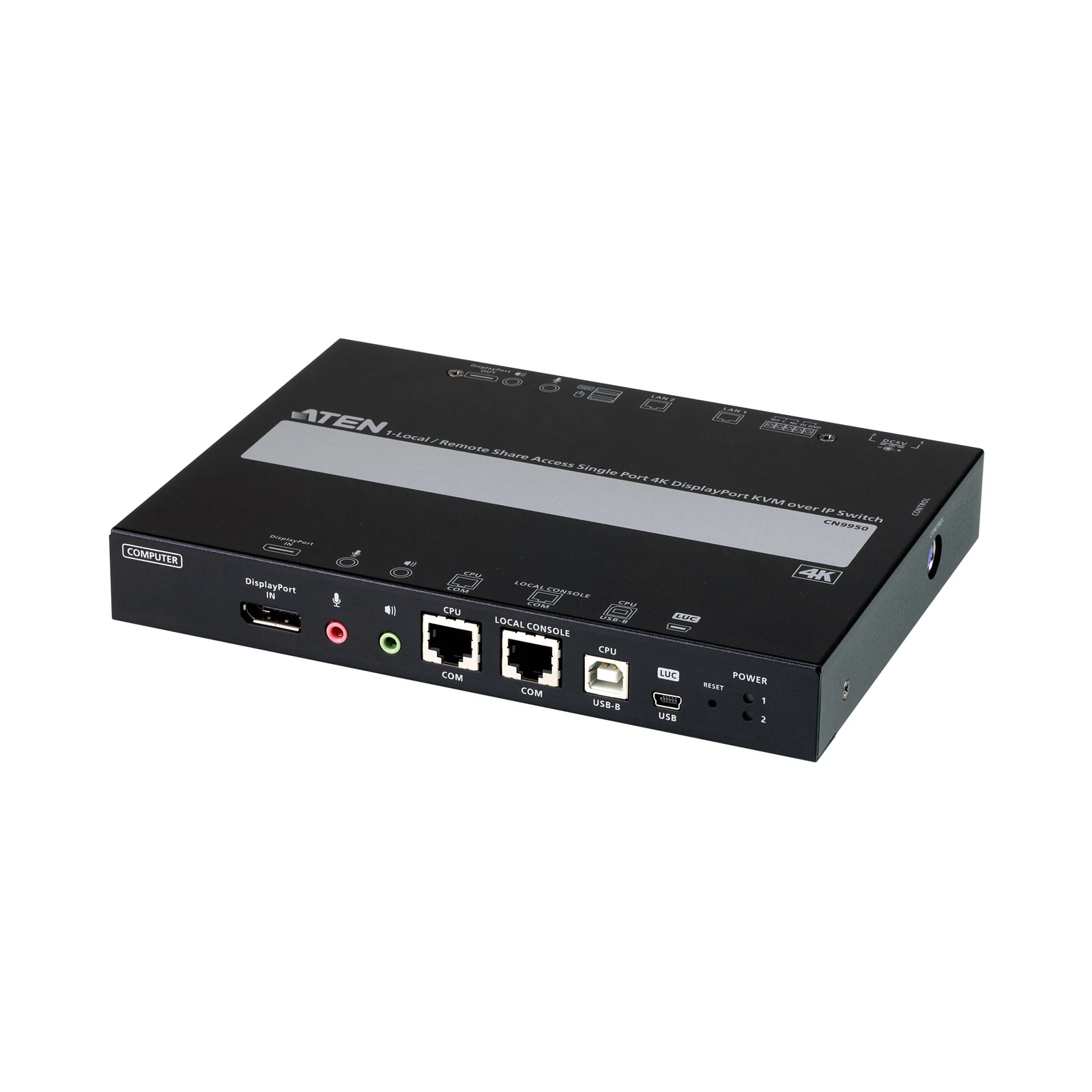 ATEN CN9950 1-Local/Remote Share Access Single Port 4K DisplayPort KVM over IP Switch – TAA