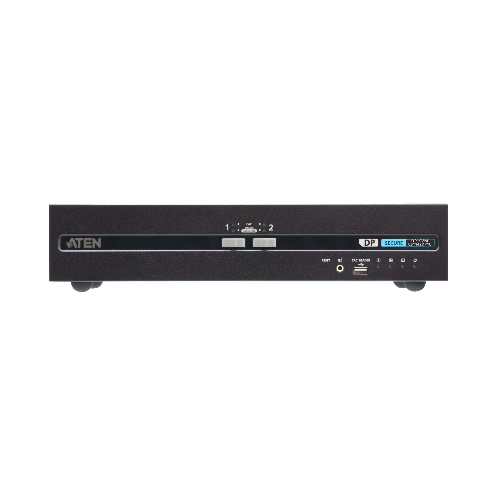 ATEN CS1142DP4C 2-Port USB DisplayPort Dual Display Secure KVM Switch with CAC (PSD PP v4.0 Compliant) – TAA