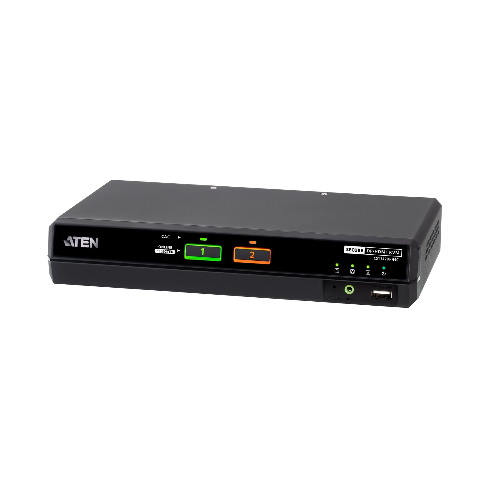 ATEN CS1142DPH4C 2-Port USB 5K DisplayPort/HDMI Dual Display Universal Secure KVM Switch with CAC (PSD PP v4.0 Compliant)