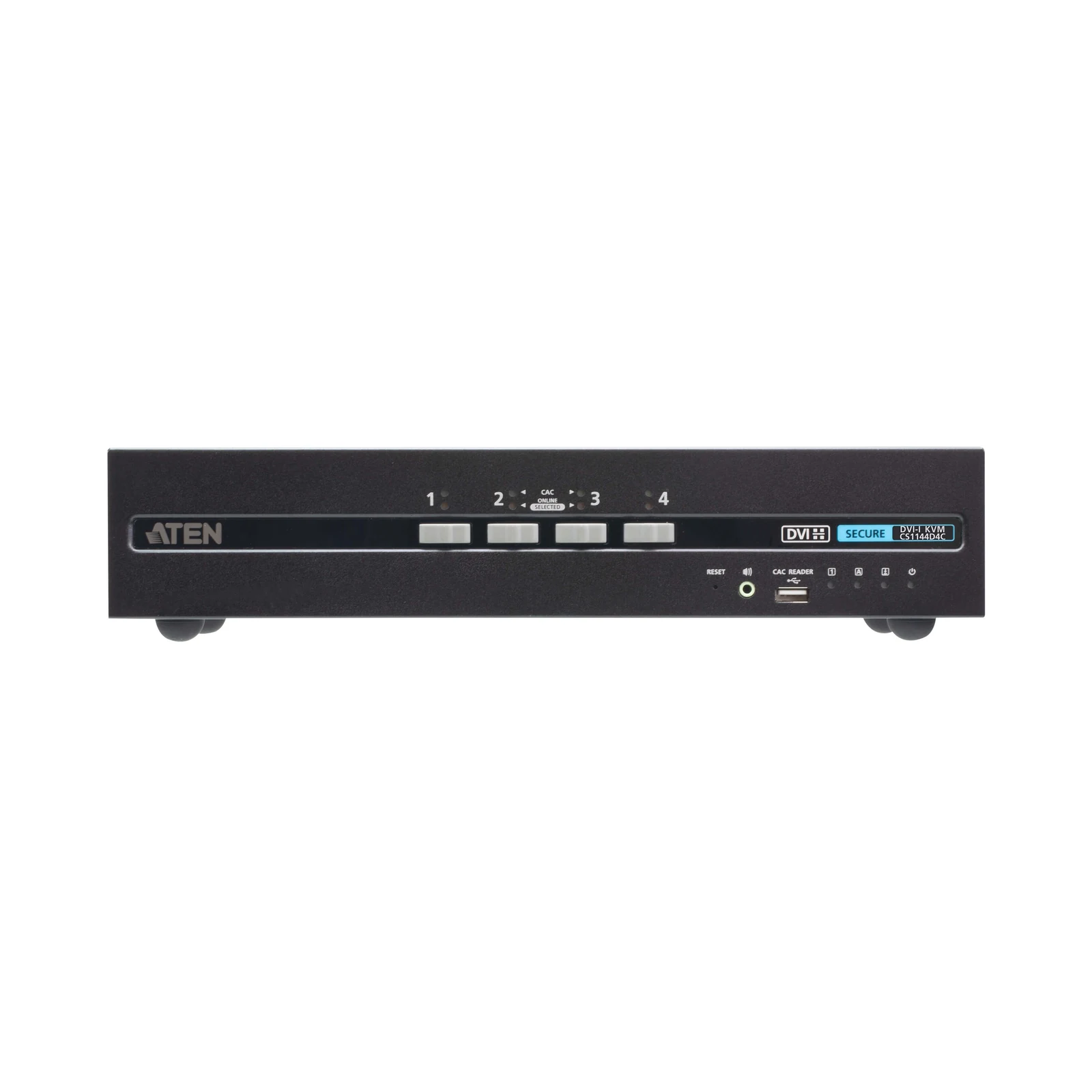 ATEN CS1144D4C 4-Port USB DVI Dual Display Secure KVM Switch with CAC (PSD PP v4.0 Compliant) – TAA