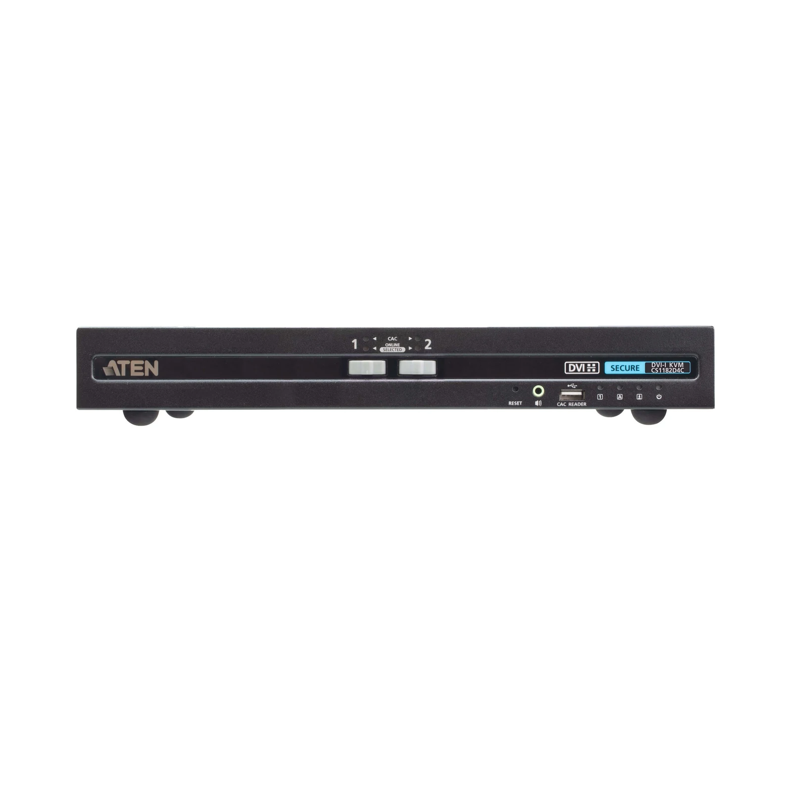ATEN CS1182D4C 2-Port USB DVI Secure KVM Switch with CAC (PSD PP v4.0 Compliant) – TAA