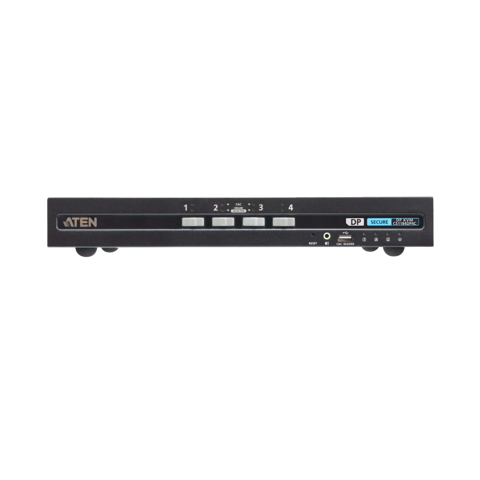 ATEN CS1184DP4C 4-Port USB DisplayPort Secure KVM Switch with CAC (PSD PP v4.0 Compliant) – TAA
