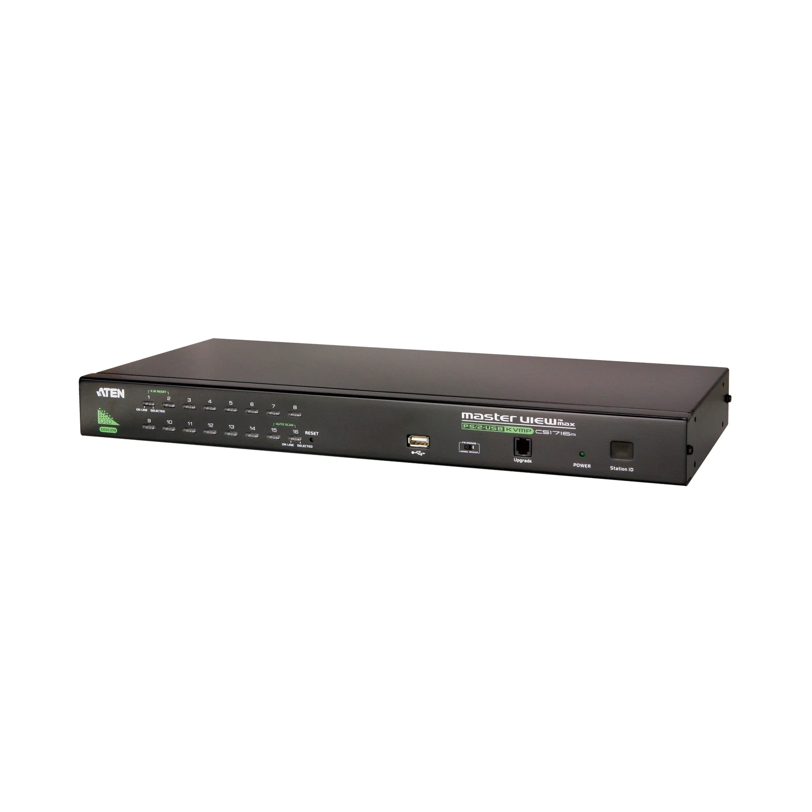 ATEN CS1716A 16-Port PS/2-USB VGA KVM Switch with Daisy-Chain Port and USB Peripheral Support