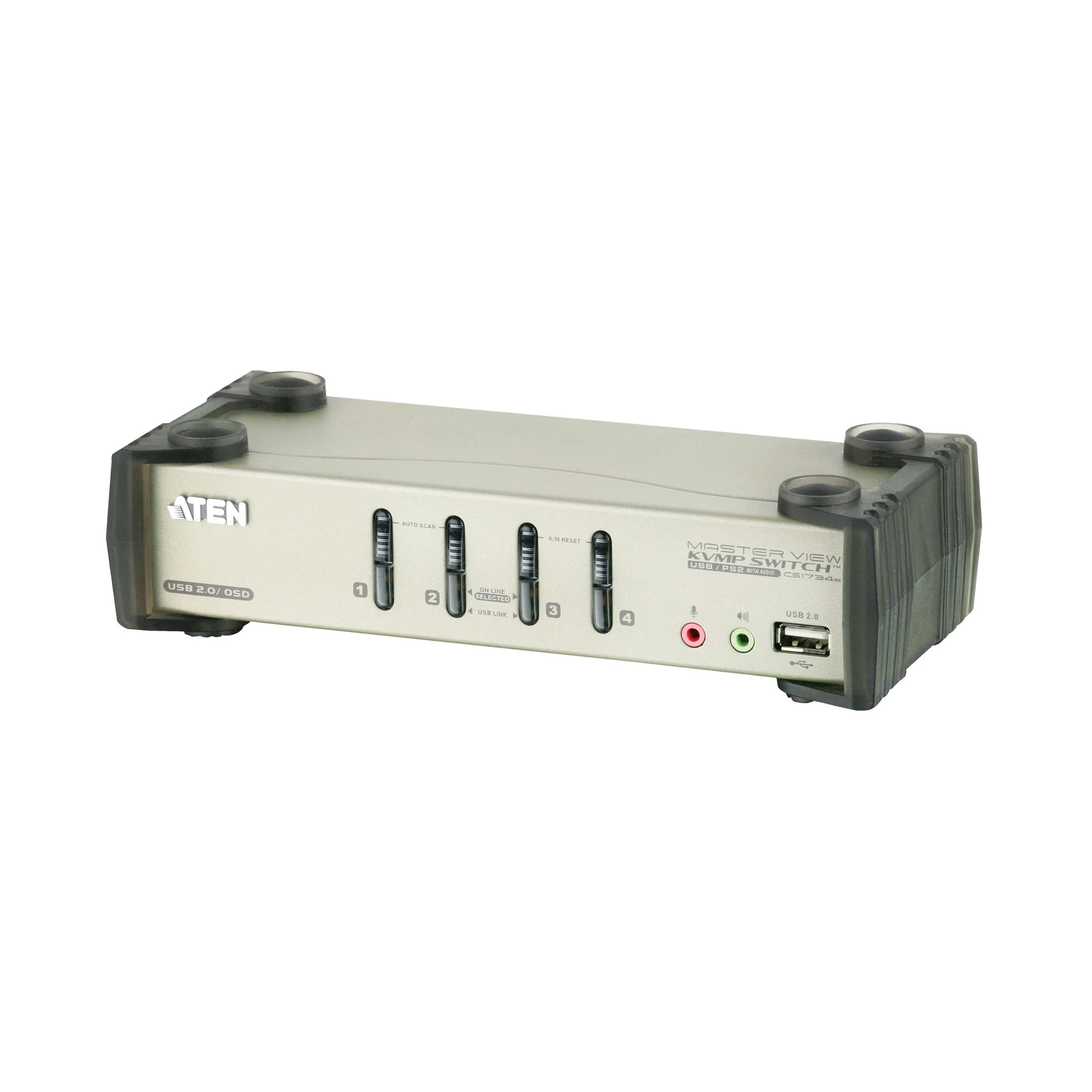 ATEN CS1734B 4-Port PS/2-USB VGA/Audio KVMP™ Switch with OSD