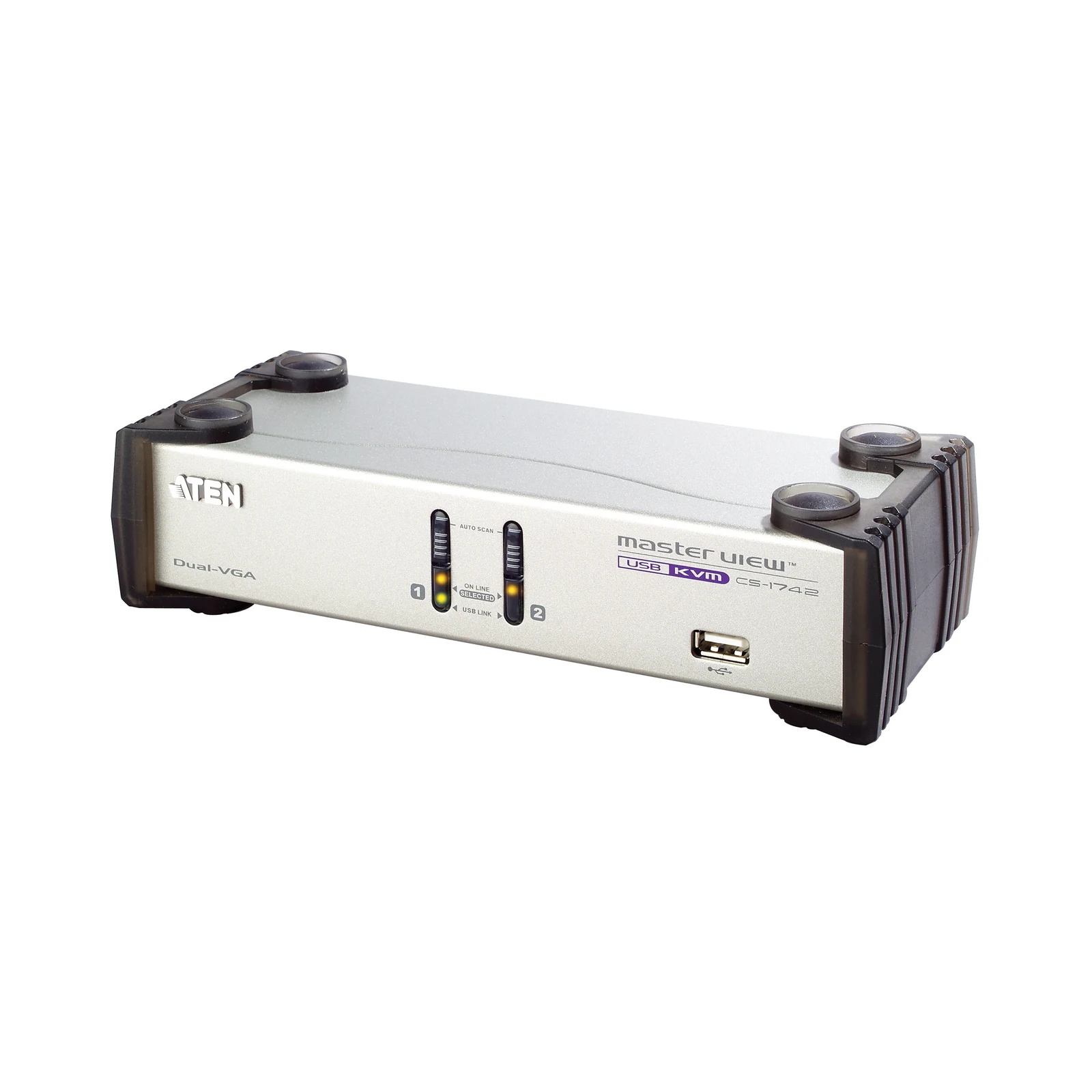 ATEN CS1742 2-Port USB VGA Dual Display/Audio KVMP™ Switch
