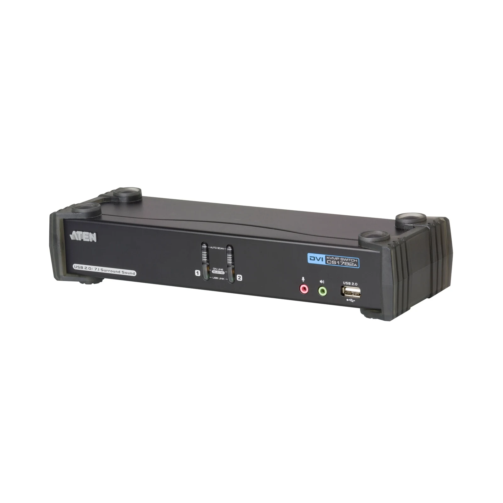 ATEN CS1782A 2-Port USB DVI Dual Link/CH7.1 Audio KVMP™ Switch