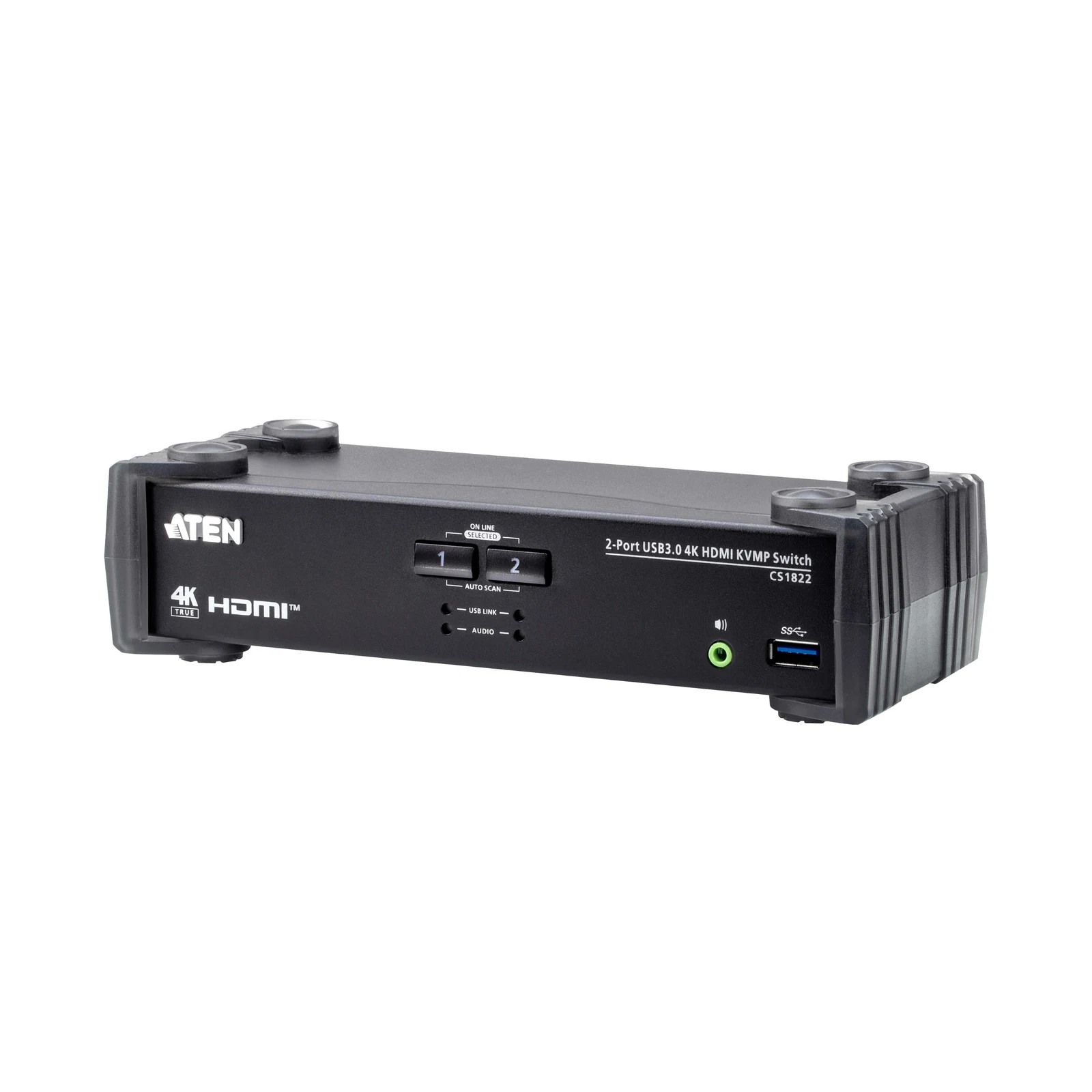 ATEN CS1822 2-Port USB 3.0 4K HDMI KVMP™ Switch with Audio Mixer Mode