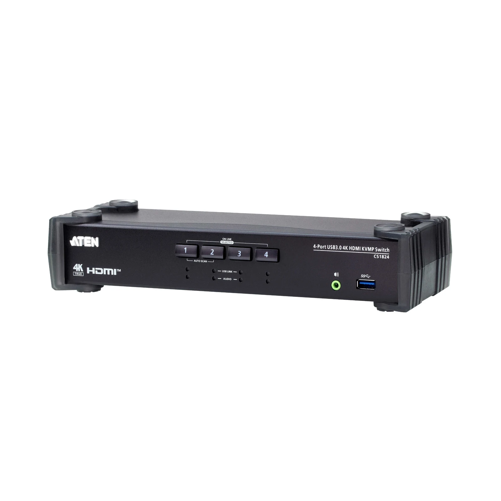 ATEN CS1824 4-Port USB 3.0 4K HDMI KVMP™ Switch with Audio Mixer Mode