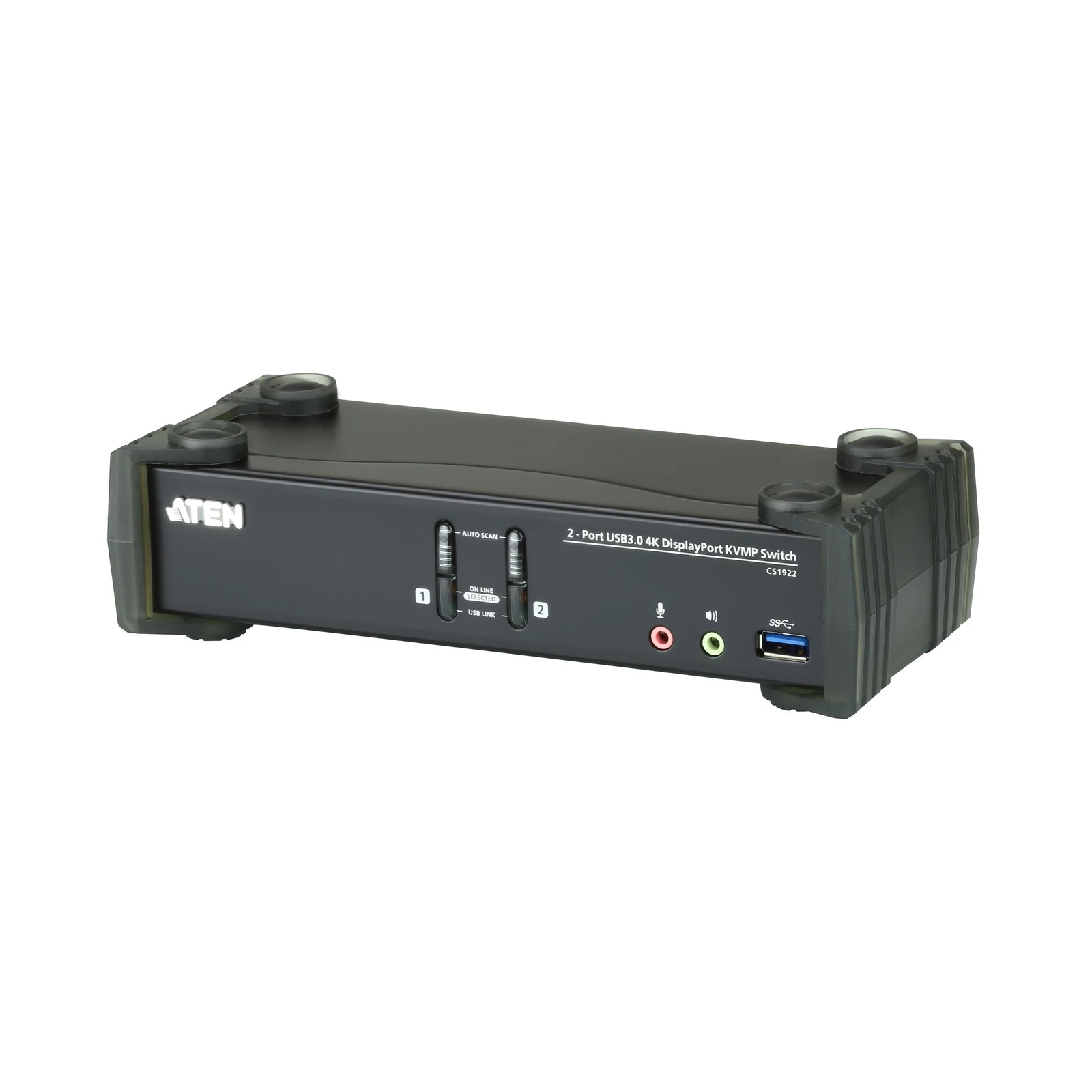 ATEN CS1922 2-Port USB 3.0 4K DisplayPort KVMP™ Switch (Cables included)