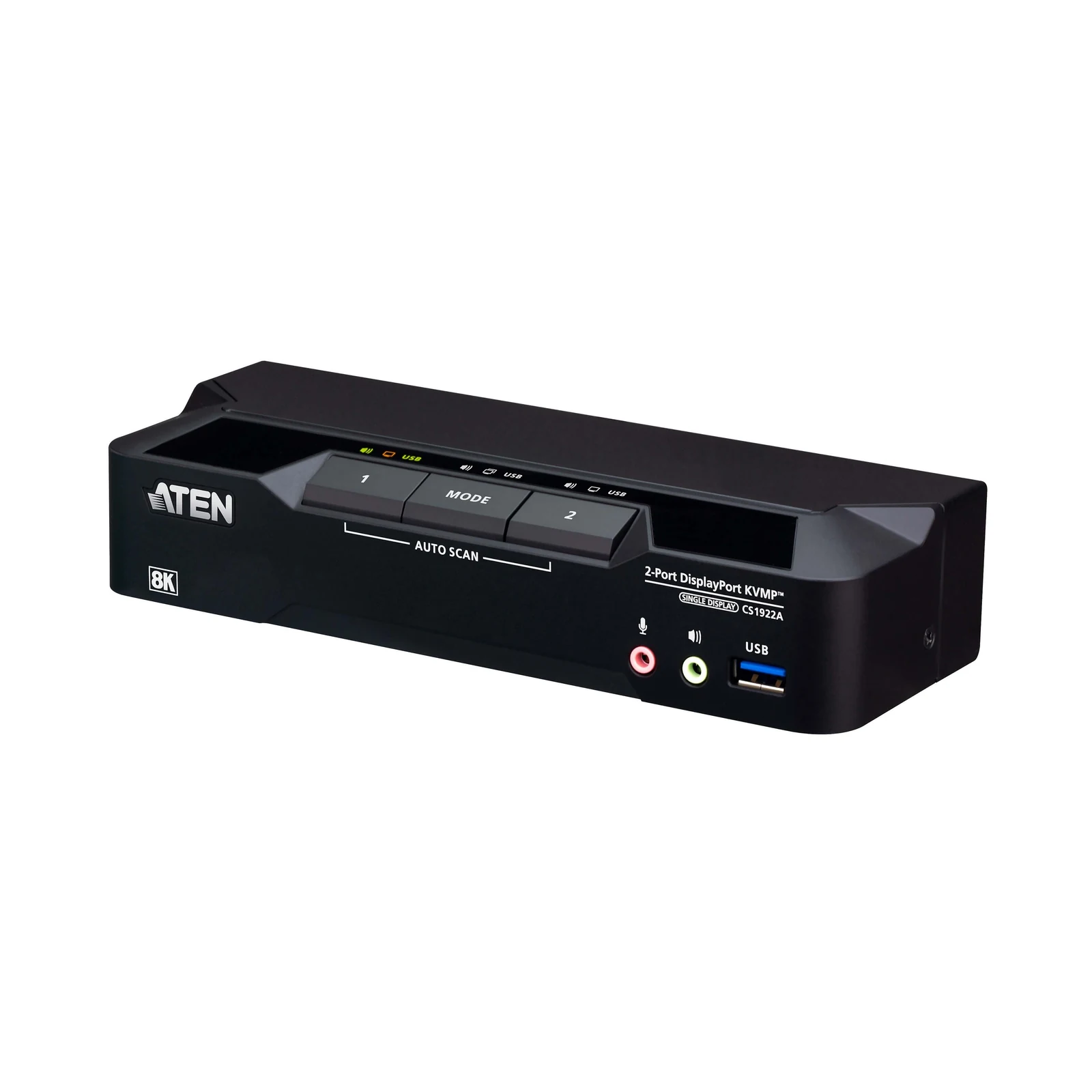 ATEN CS1922A 2-Port USB 3.0 8K DisplayPort KVMP™ Switch (Cables included)