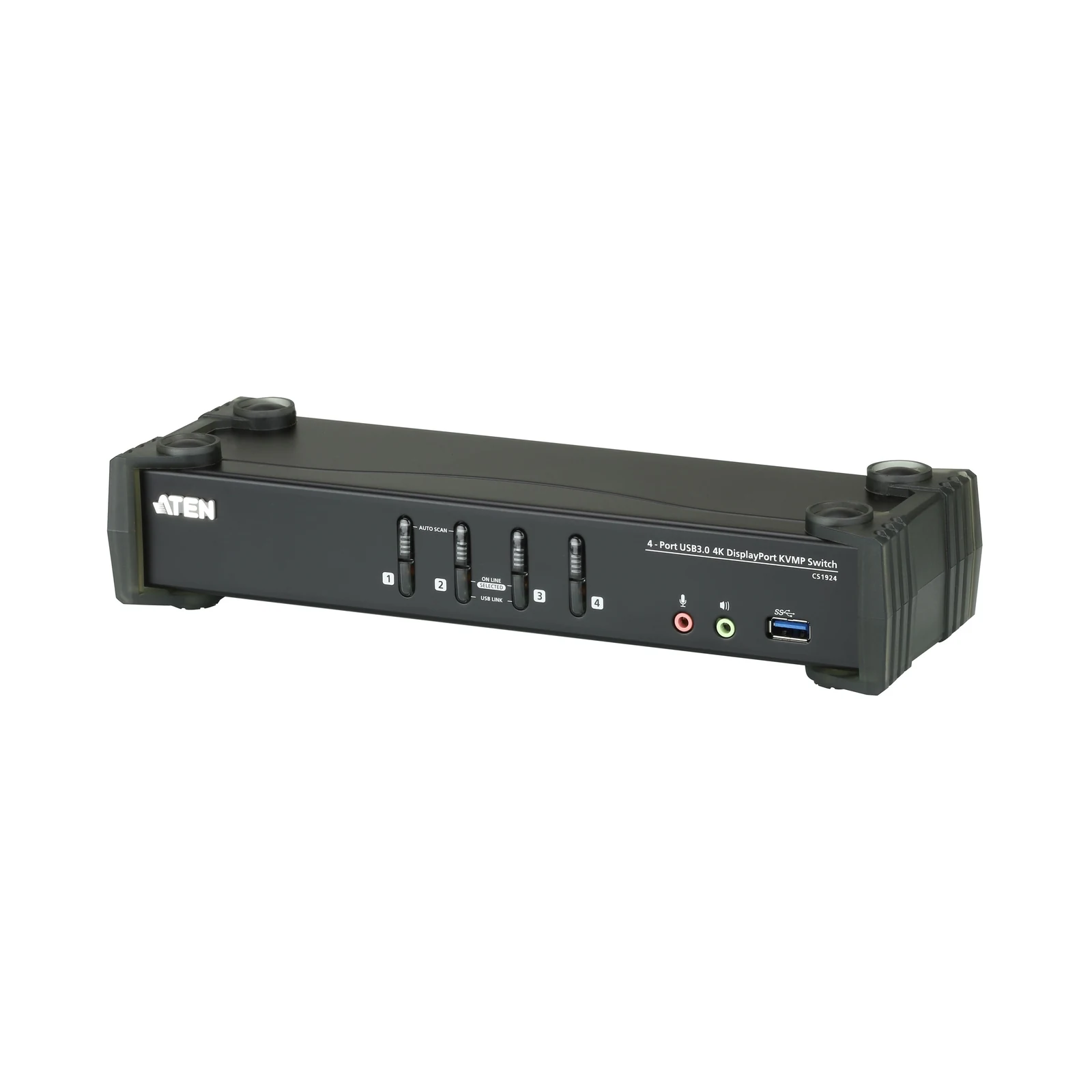 ATEN CS1924 4-Port USB 3.0 4K DisplayPort KVMP™ Switch (Cables included)