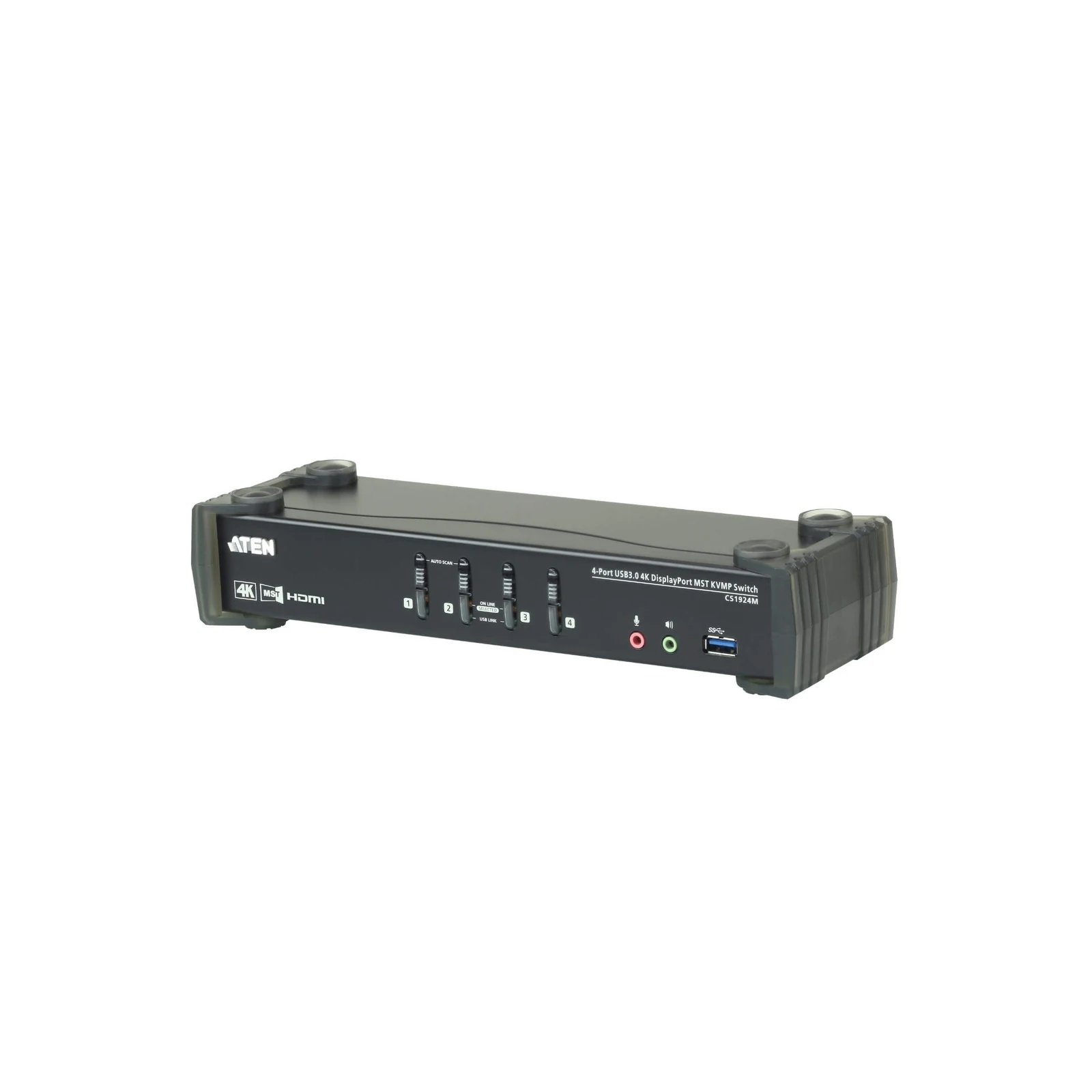 ATEN CS1924M 4-Port USB 3.0 4K DisplayPort MST KVMP™ Switch (Cables included)