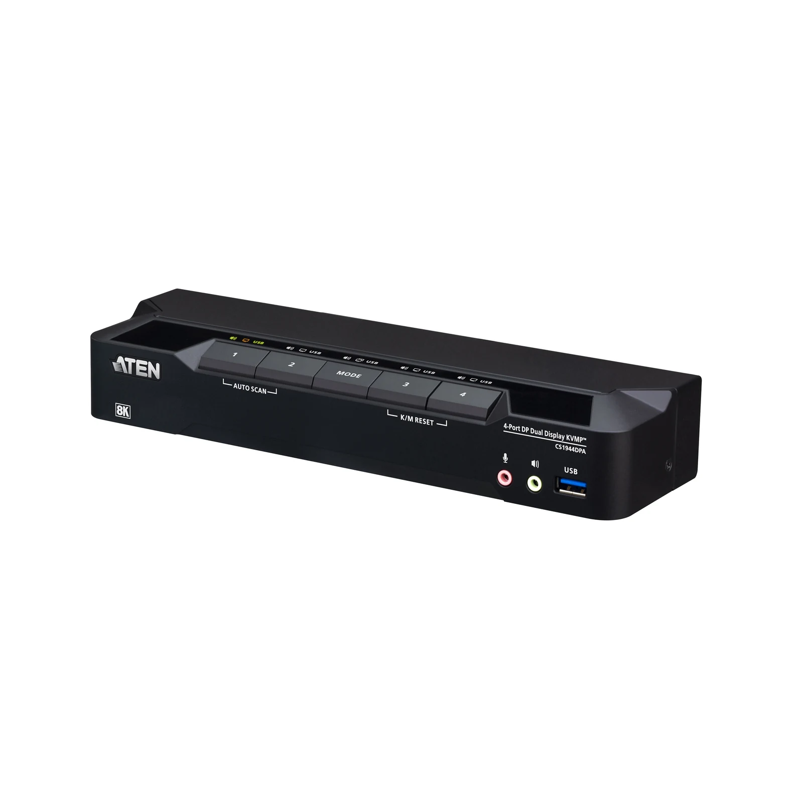 ATEN CS1944DPA 4-Port USB 3.0 8K DisplayPort Dual-Display KVMP™ Switch (Cables included)