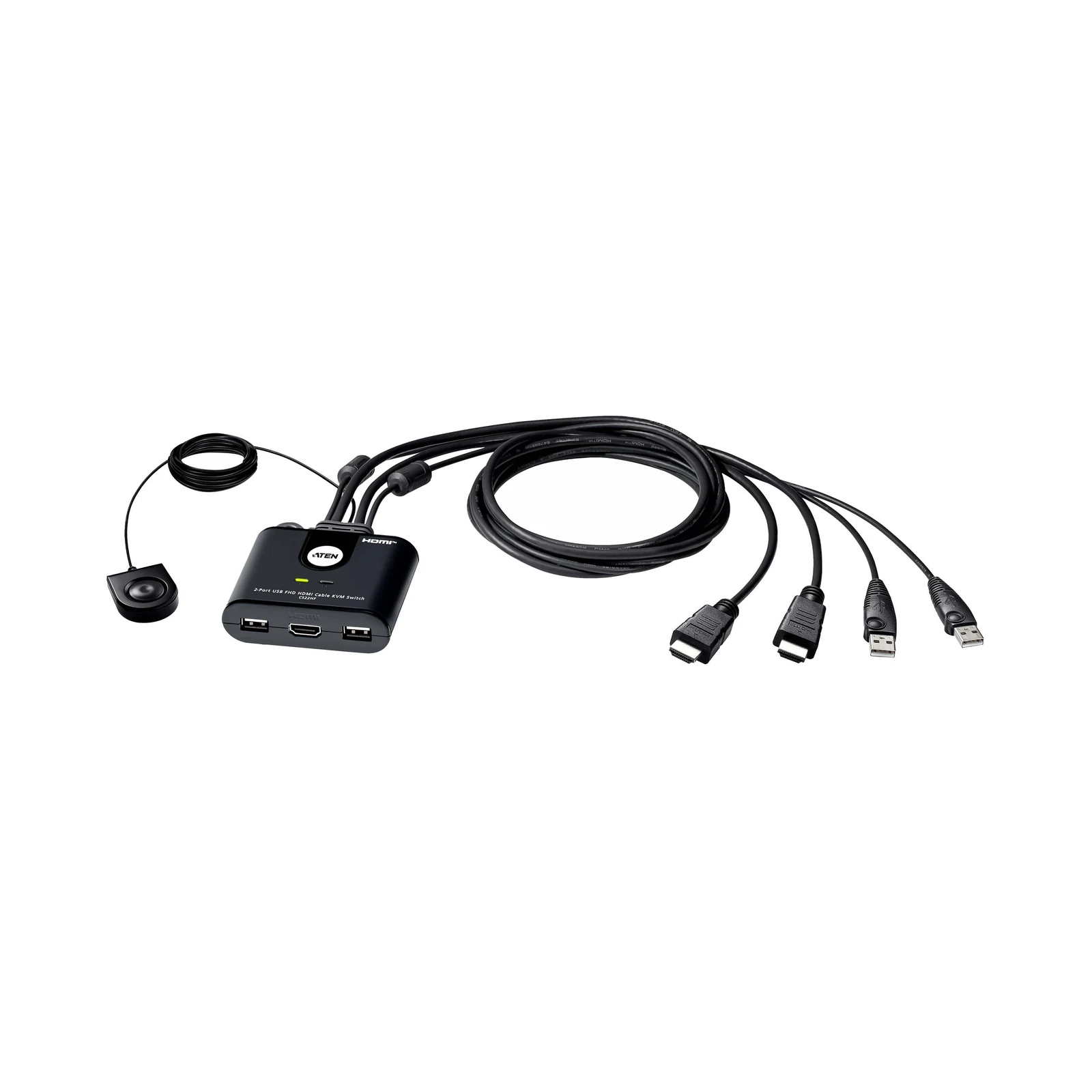 ATEN CS22HF 2-Port USB FHD HDMI Cable KVM Switch