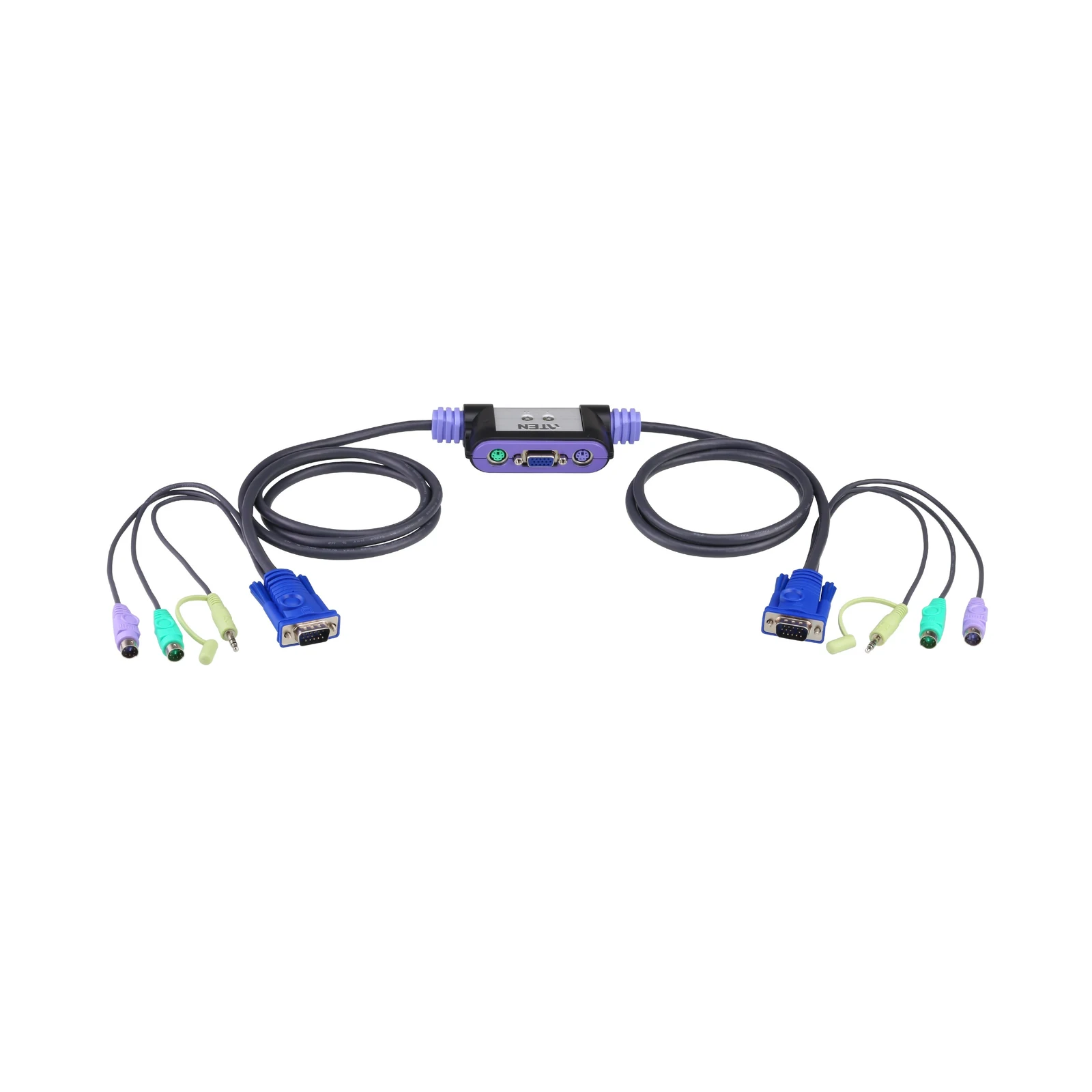 ATEN CS62A 2-Port PS/2 VGA/Audio Cable KVM Switch (1.2m)