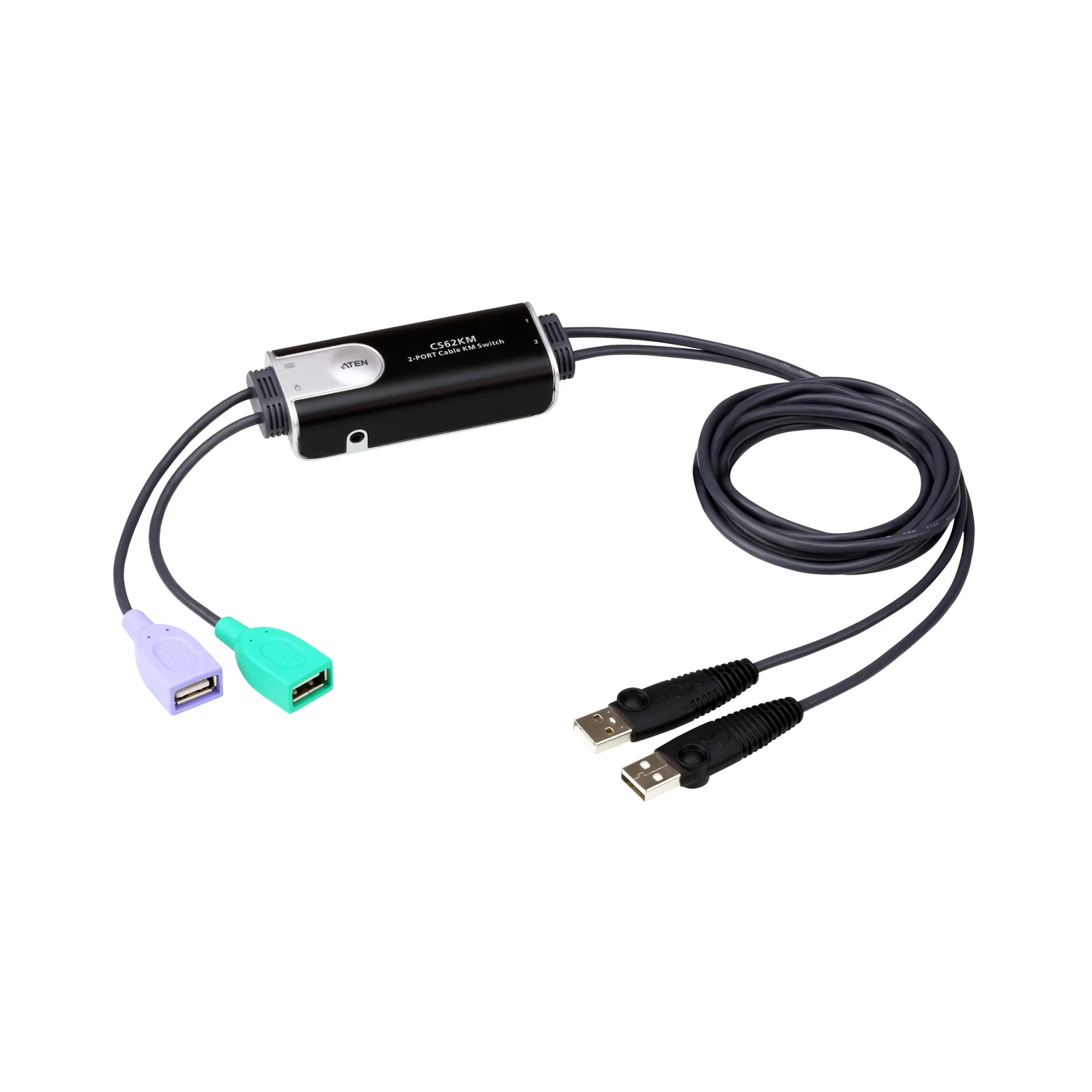 ATEN CS62KM 2-Port USB Boundless Cable KM Switch