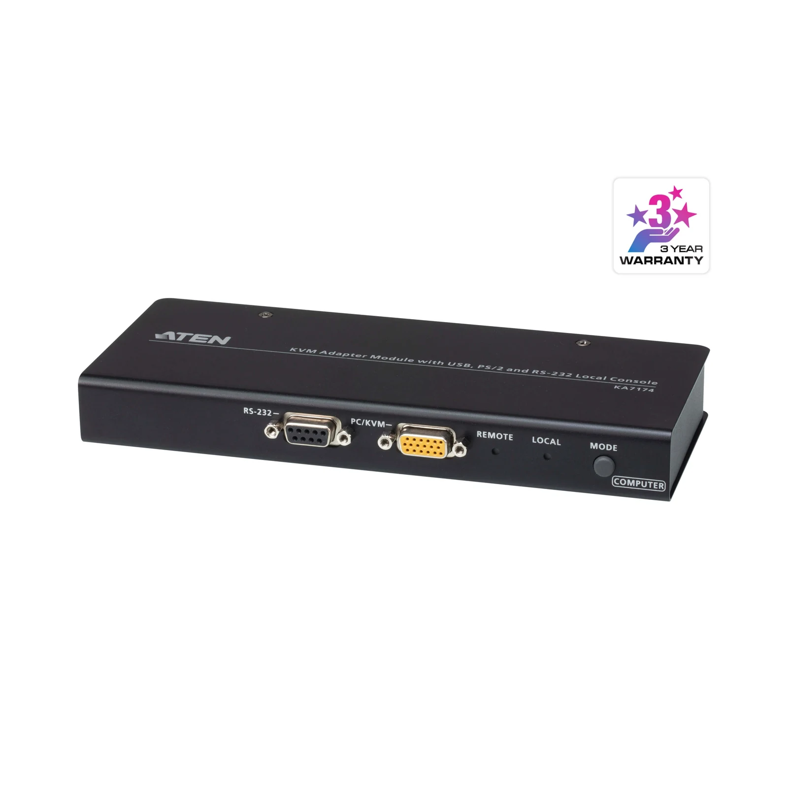 ATEN KA7174 KVM Adapter Module with USB, PS/2, and RS-232 Local Console