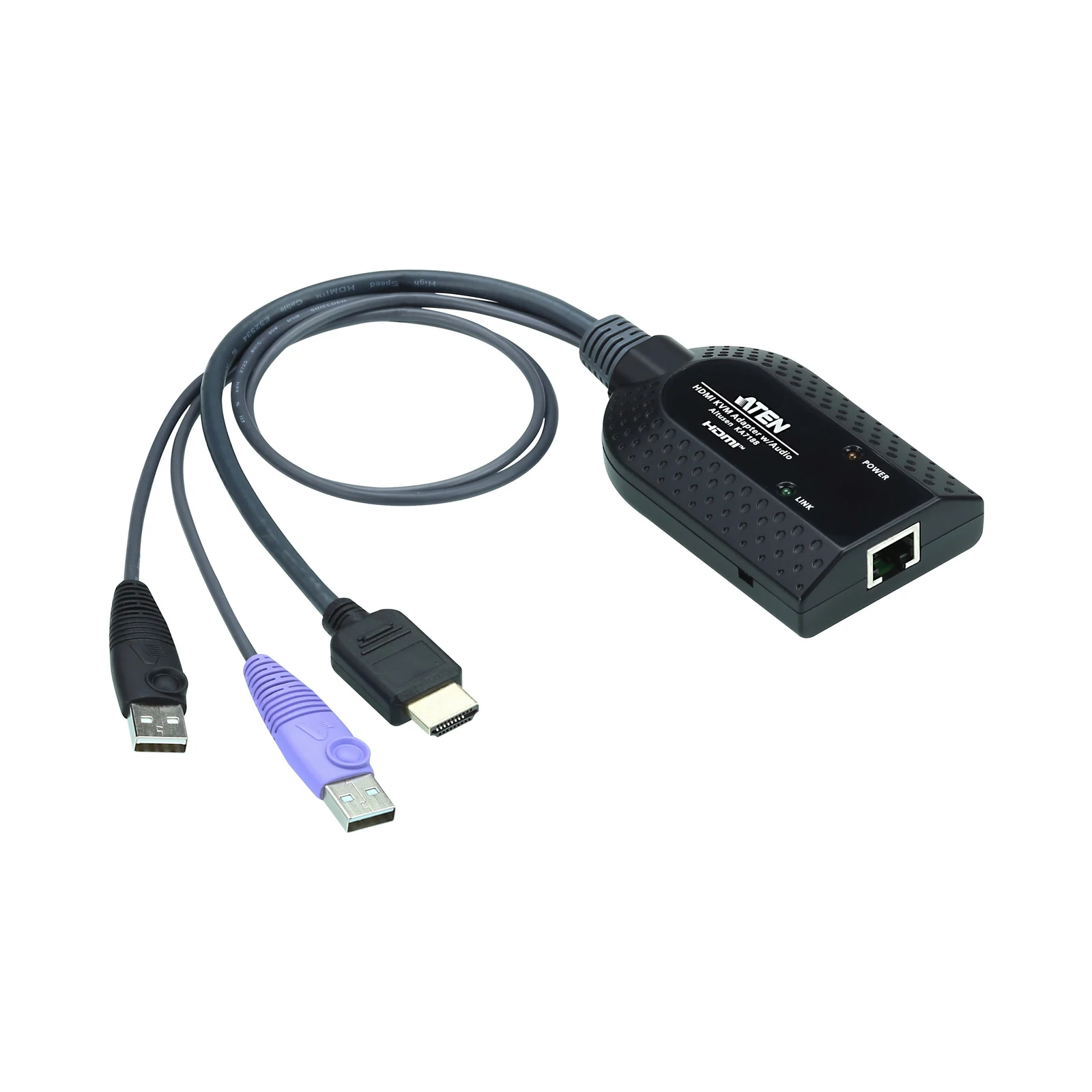 ATEN KA7188 USB HDMI Virtual Media KVM Adapter (Support Smart Card Reader and Audio De-Embedder)