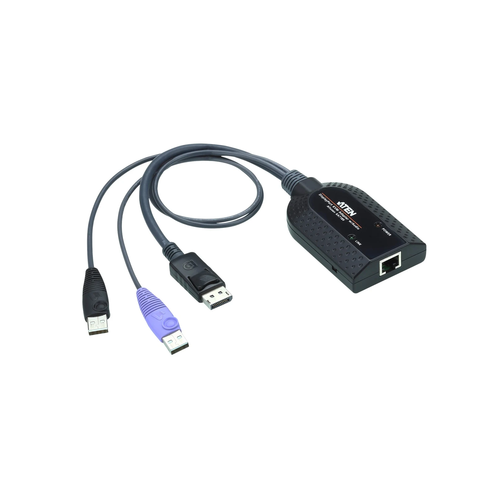 ATEN KA7189 USB DisplayPort Virtual Media KVM Adapter (Support Smart Card Reader and Audio De-Embedder)