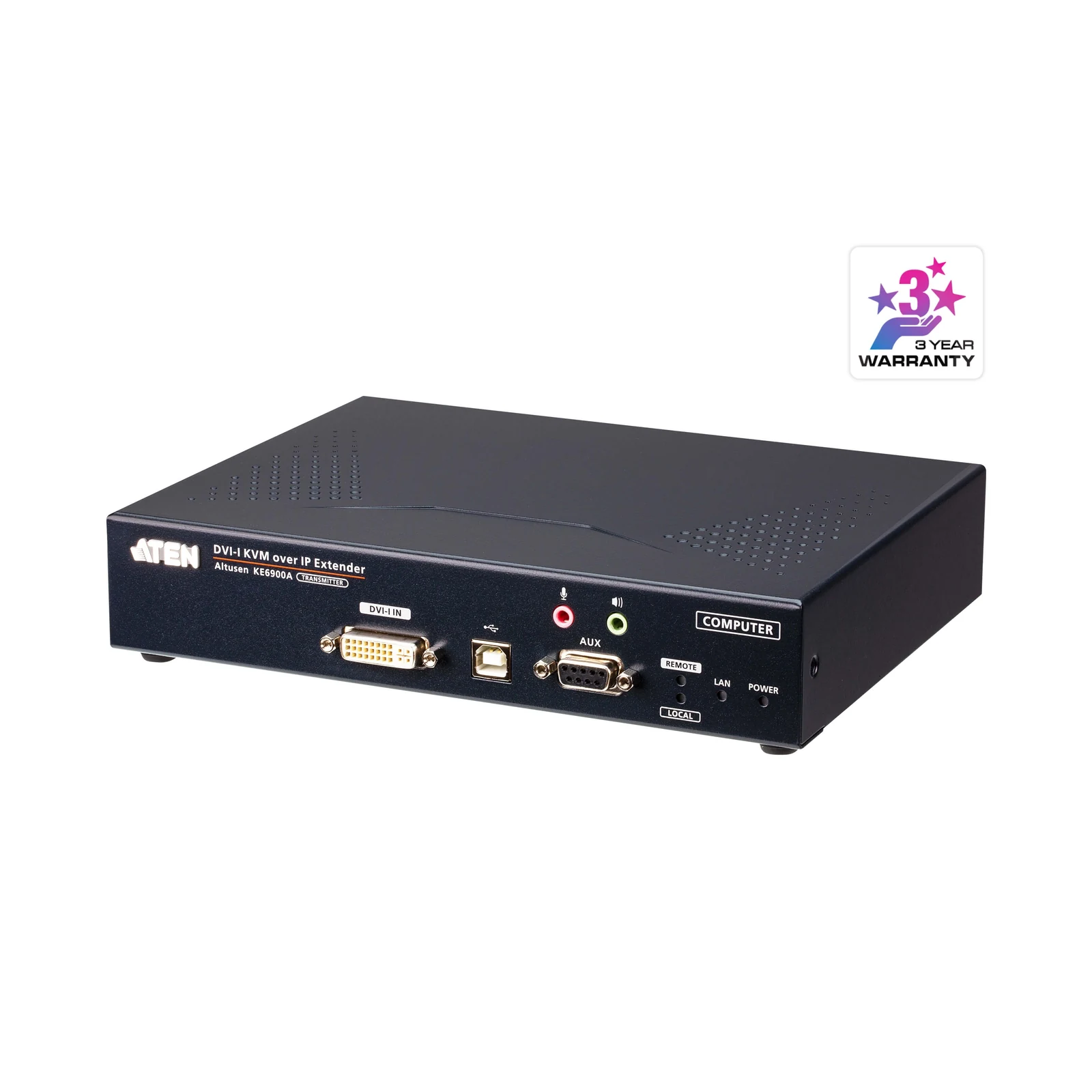 ATEN KE6900AT DVI-I Single Display KVM over IP Transmitter – TAA