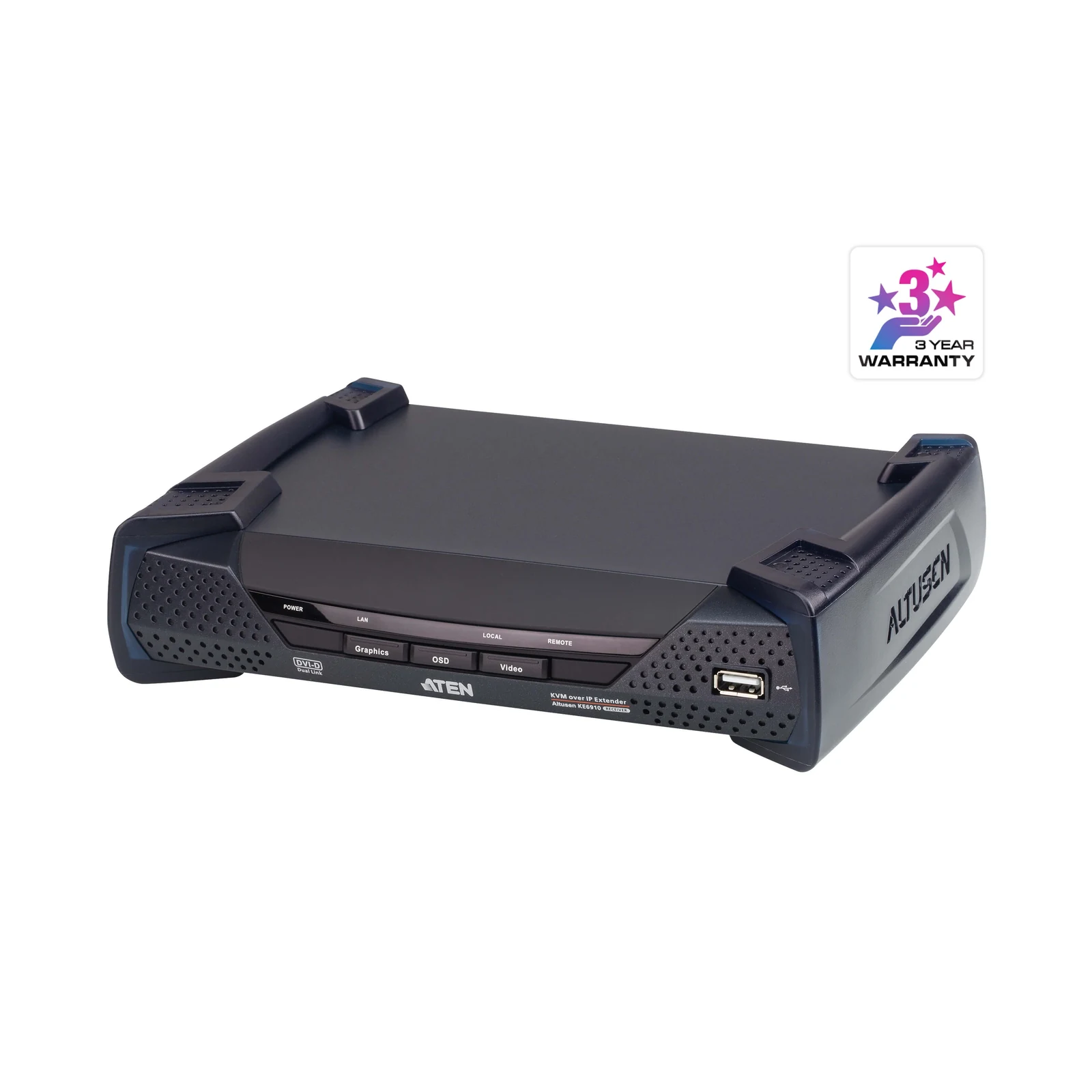 ATEN KE6910R 2K DVI-D Dual Link KVM over IP Receiver