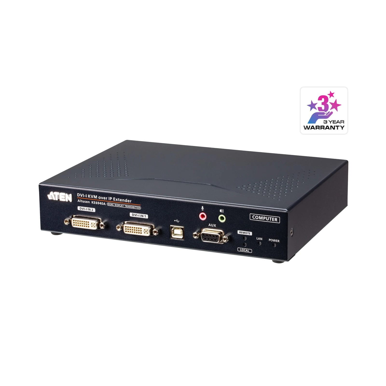 ATEN KE6940AT DVI-I Dual Display KVM over IP Transmitter – TAA