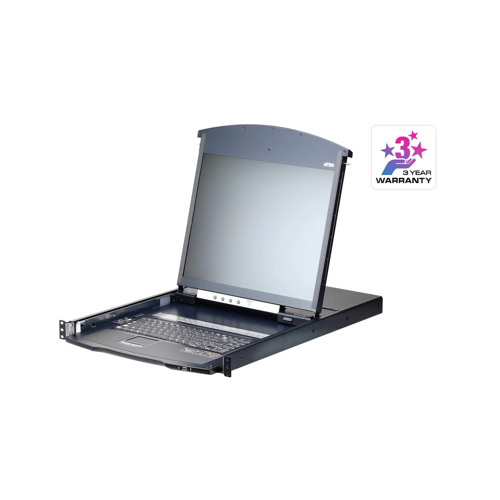 ATEN KL1116V 1-Local/1-Remote Access 16-Port Multi-Interface Cat 5 Dual Rail LCD KVM over IP Switch – TAA