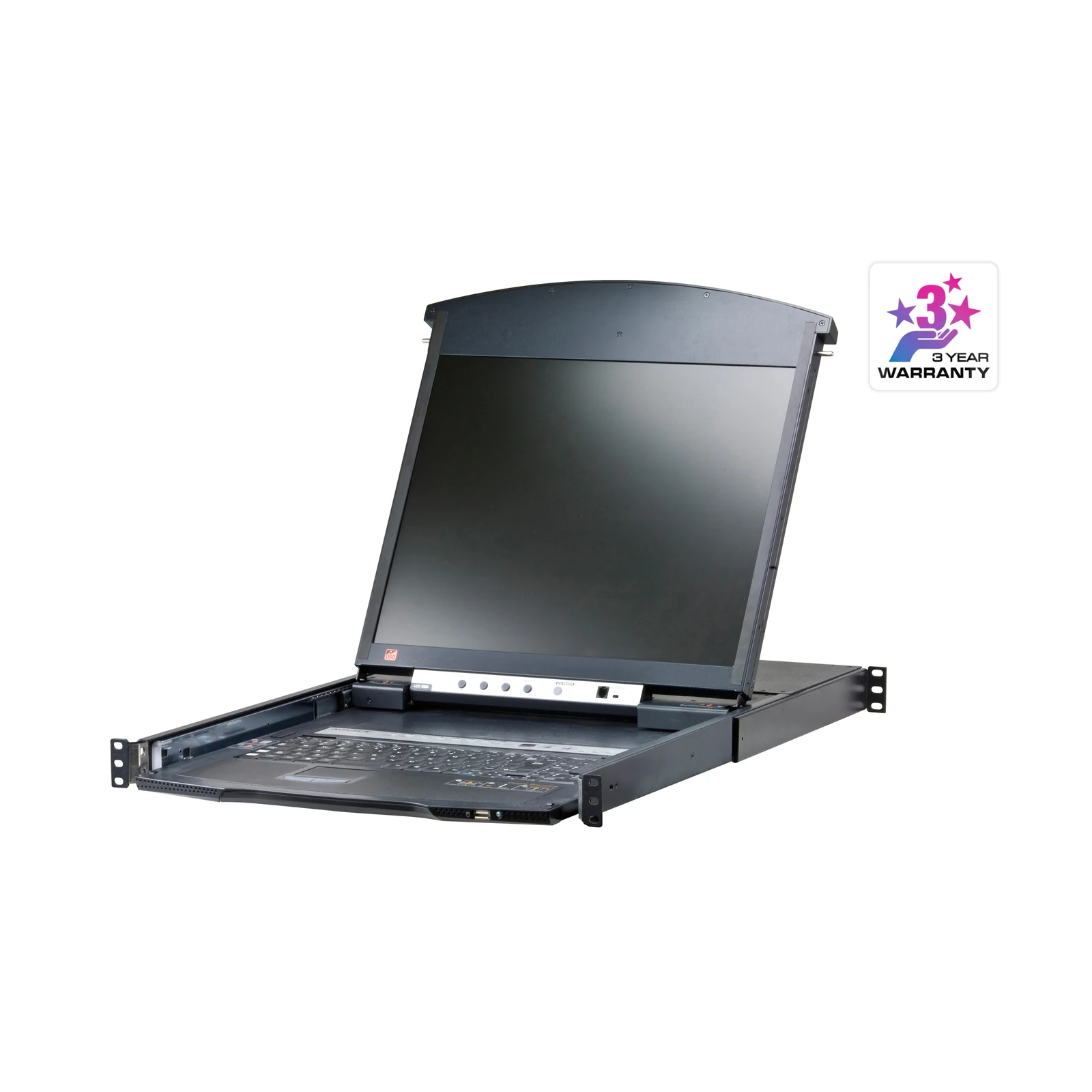 ATEN KL1508AI 1-Local/Remote Shared Access 8-Port Multi-Interface Cat 5 Dual Rail LCD KVM over IP switch – TAA