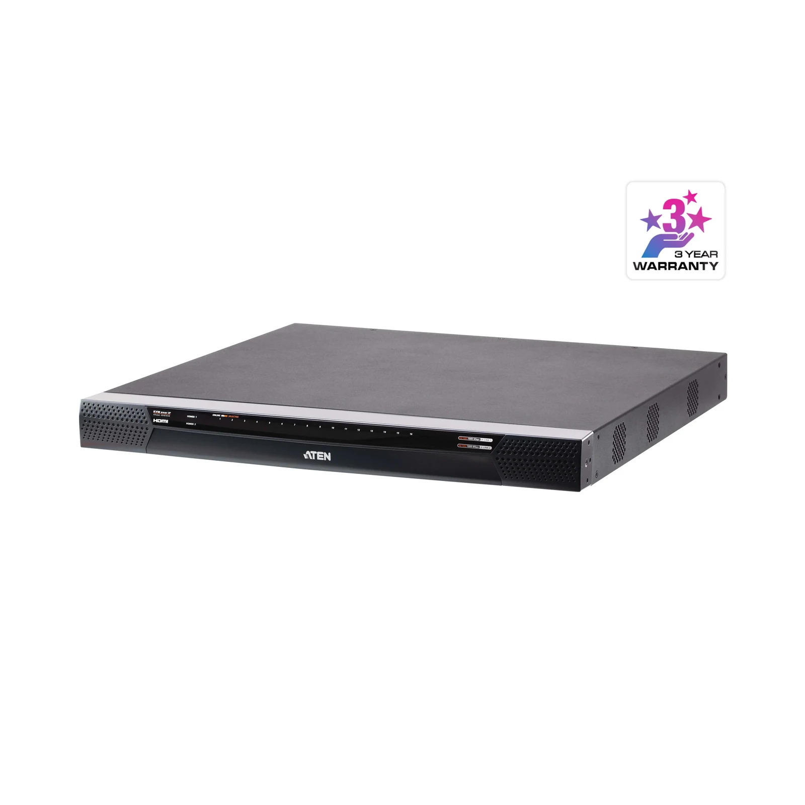 ATEN KN4016VB 1-Local/4-Remote Shared Access 16-Port Multi-Interface Cat 5 KVM over IP Switch – TAA