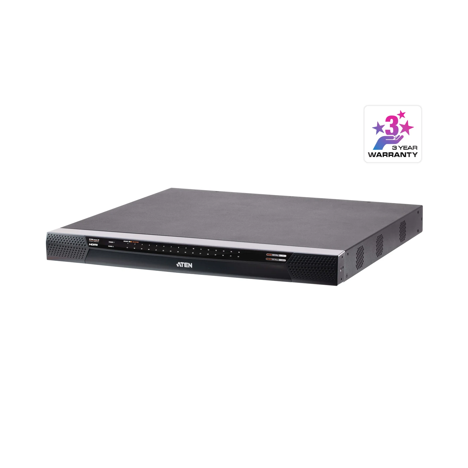 ATEN KN8032VB 1-Local/8-Remote Shared Access 32-Port Multi-Interface Cat 5 KVM over IP Switch – TAA