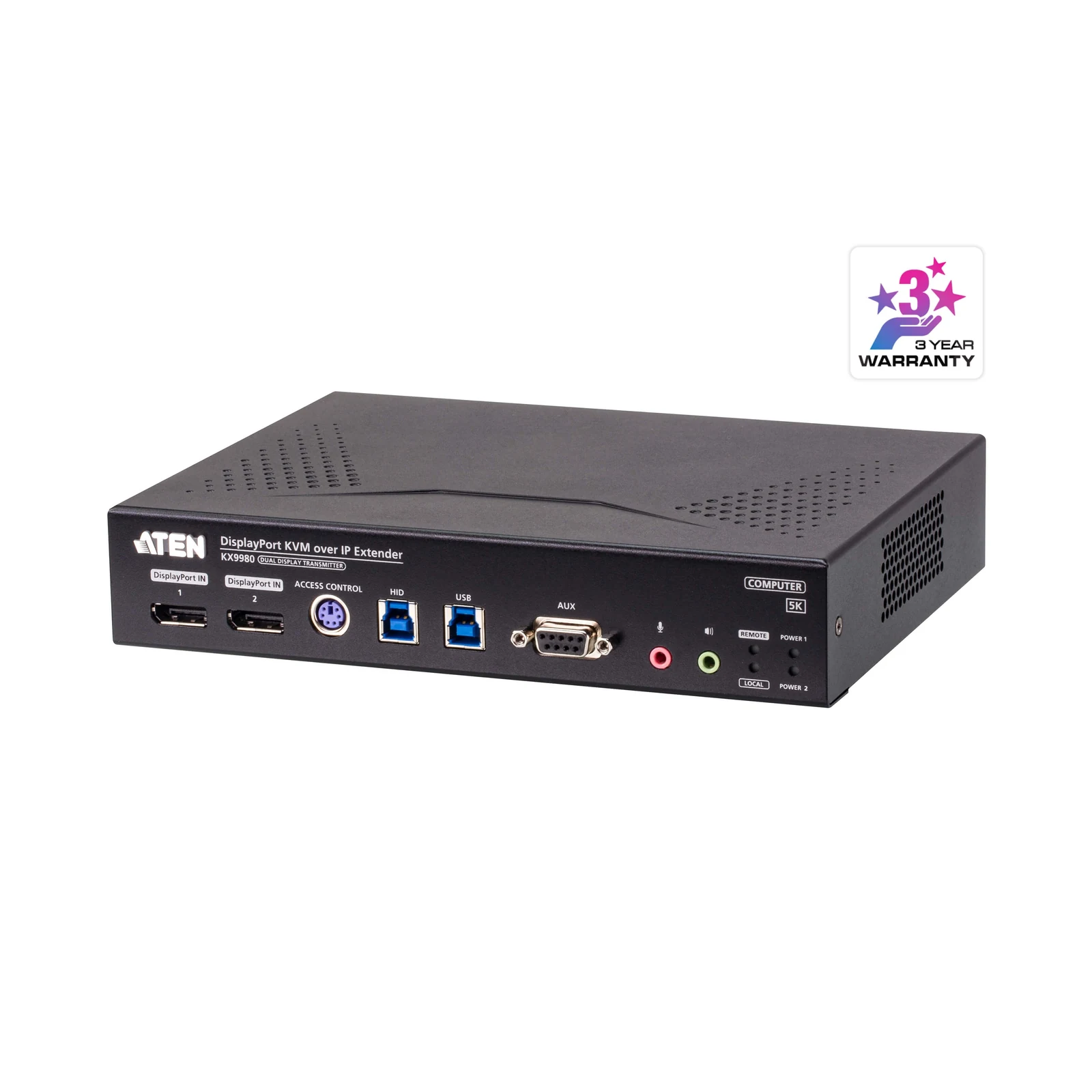 ATEN KX9980T 5K DisplayPort Dual Display KVM over IP Transmitter