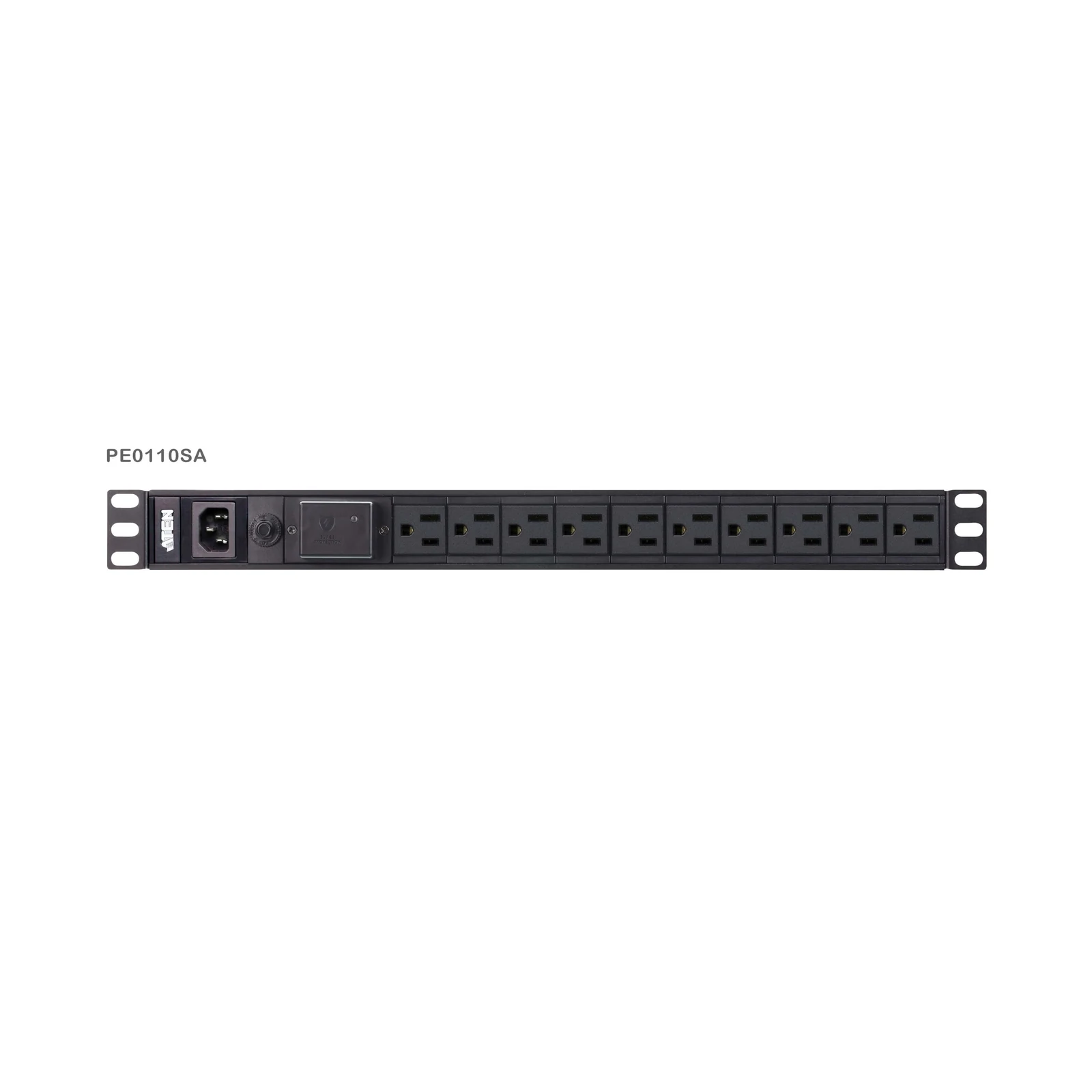ATEN PE0110S Basic 1U PDU with surge protection
