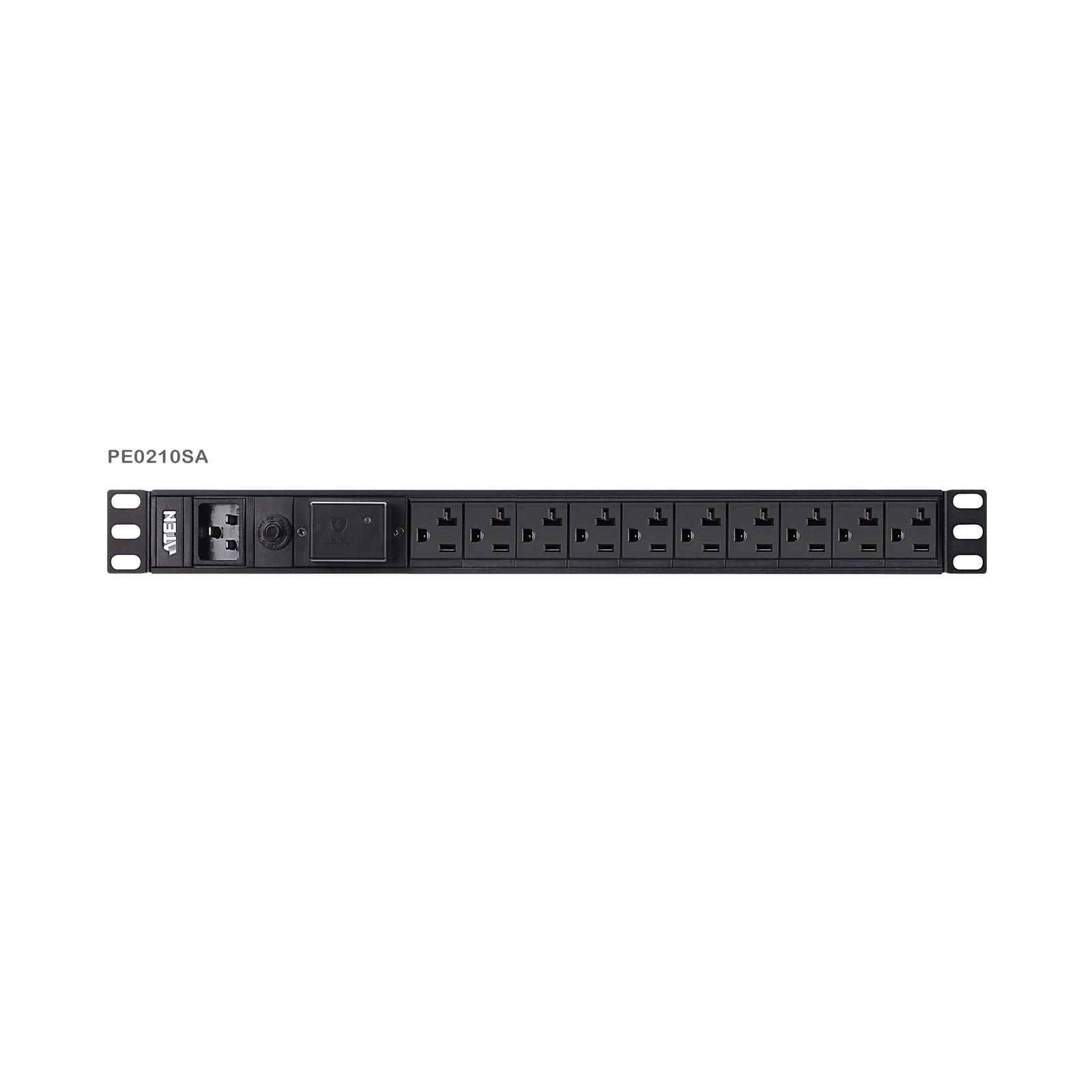ATEN PE0210S Basic 1U PDU with surge protection