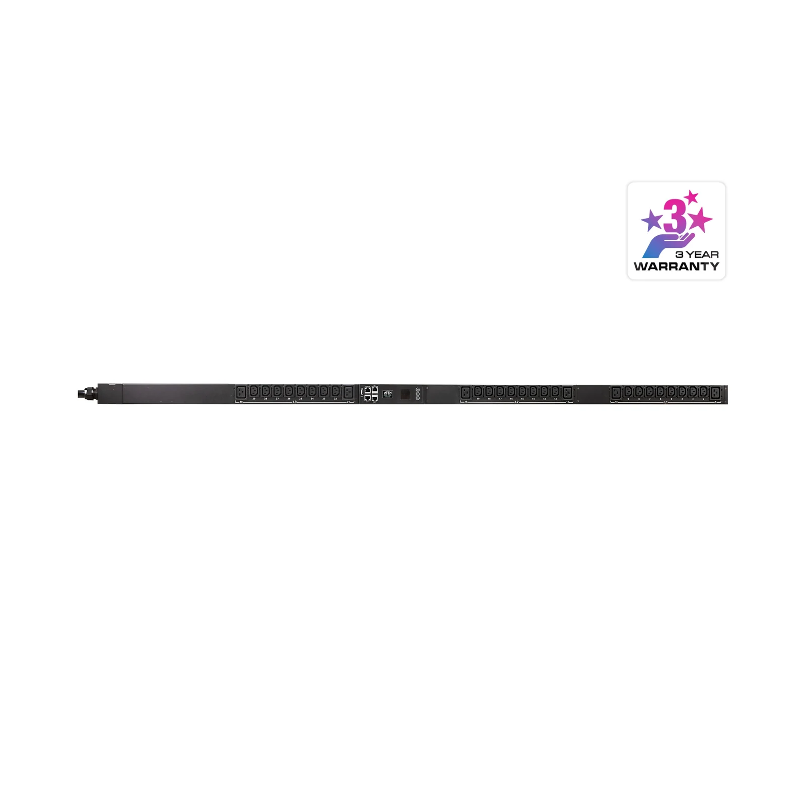 ATEN PG96230 20A/16A 30-Outlet 3-Phase Switched eco PDU